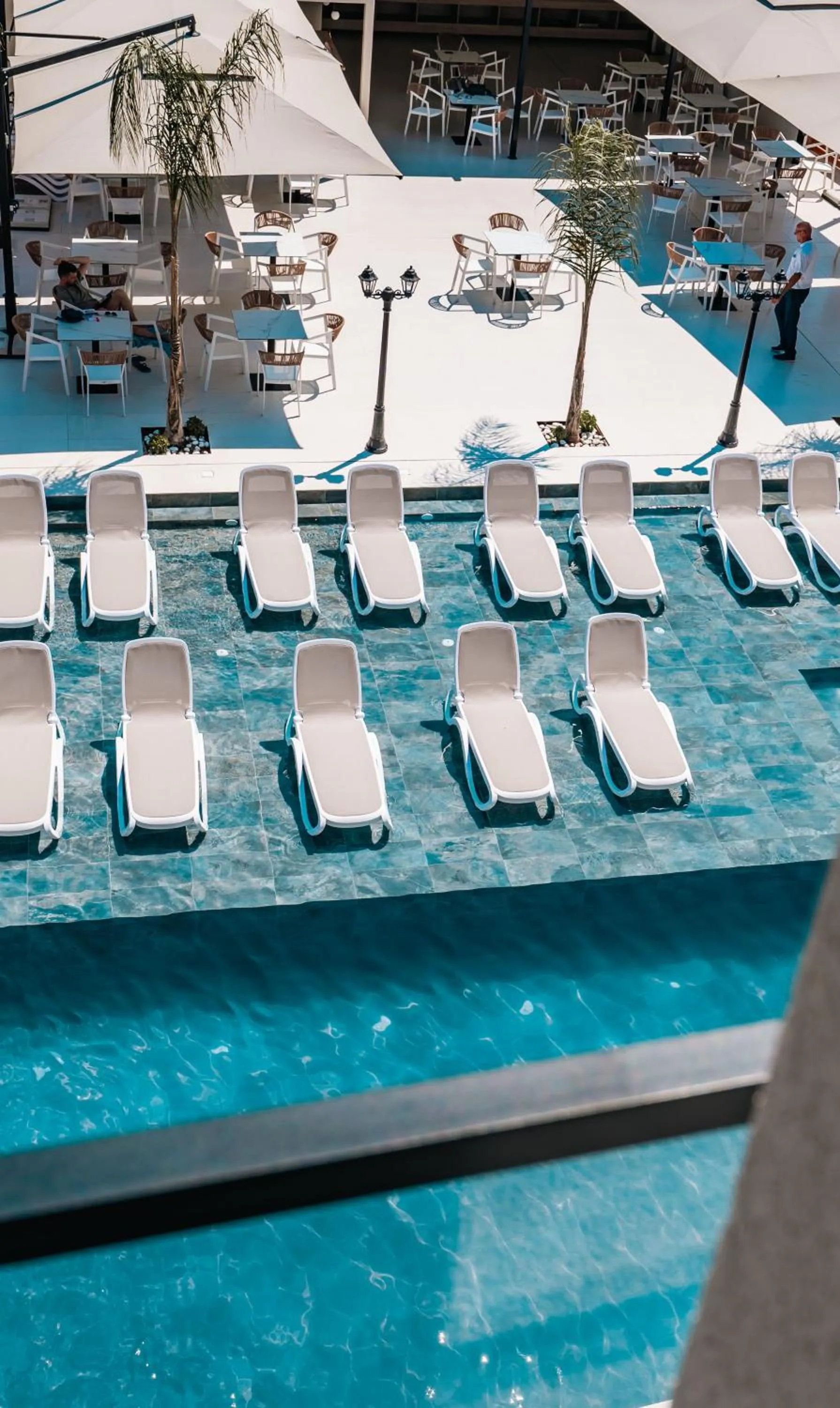 Pool view in Central Park Premium Hotel