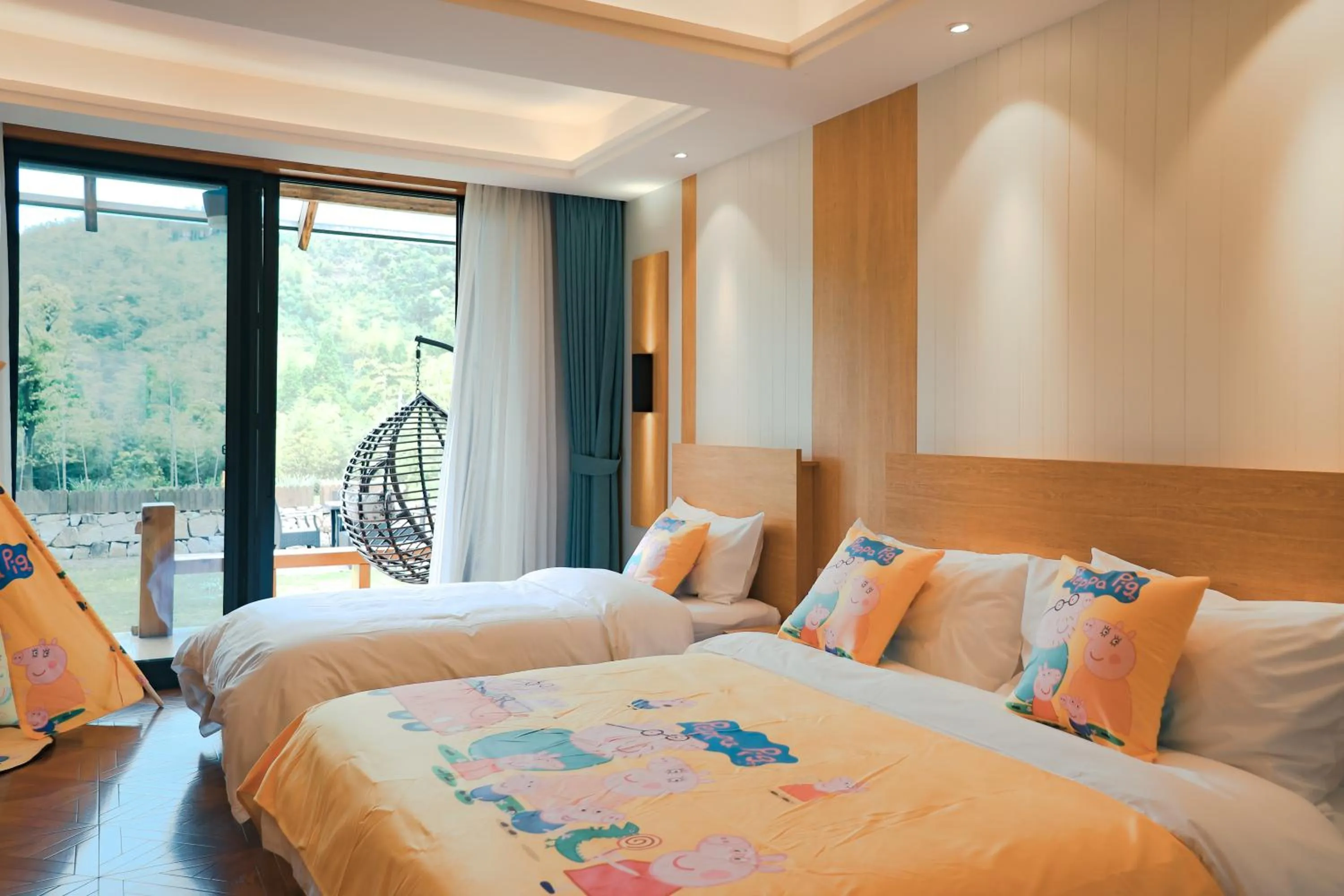 Bed in Nian hotel & resorts