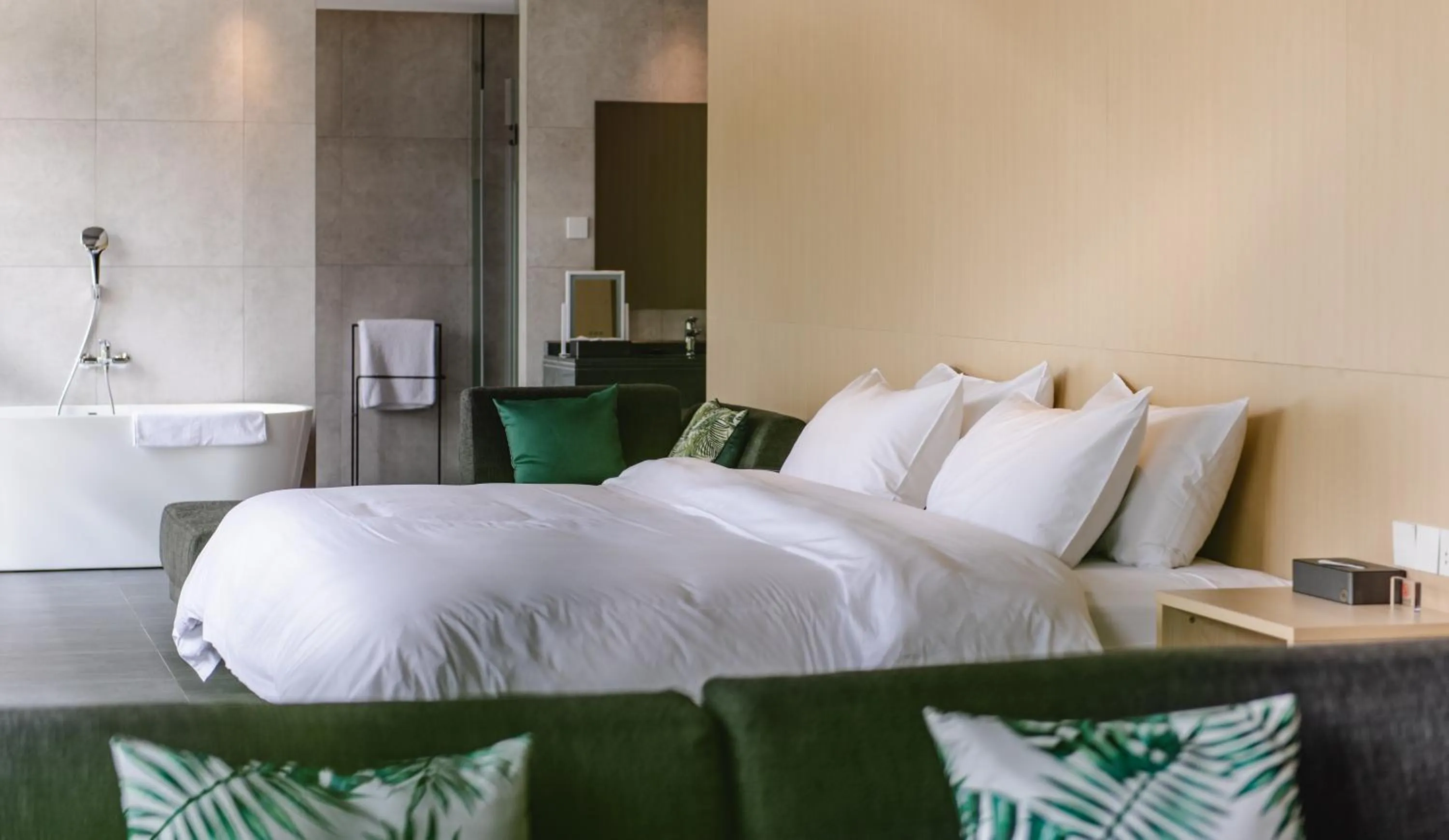 Bed in Nian hotel & resorts