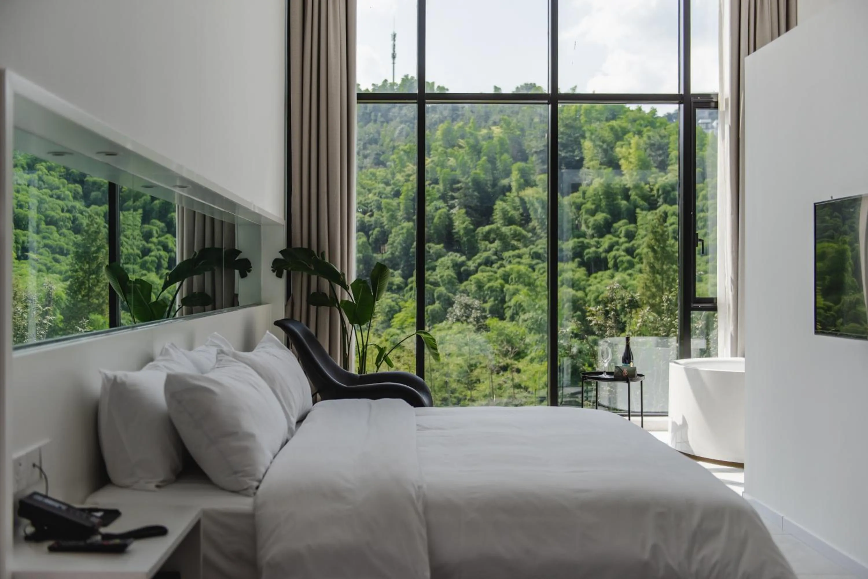 Bed in Nian hotel & resorts