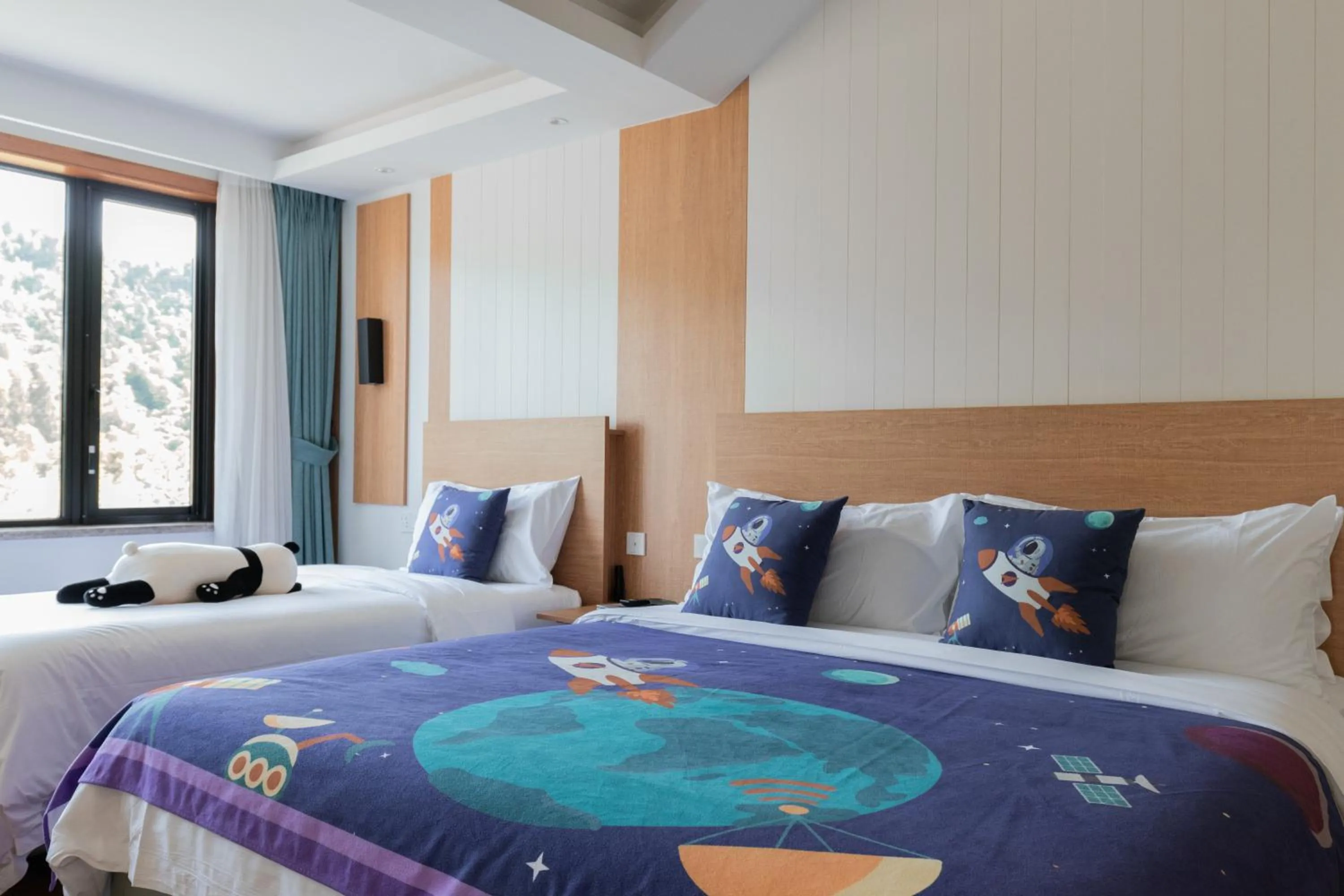 Bed in Nian hotel & resorts