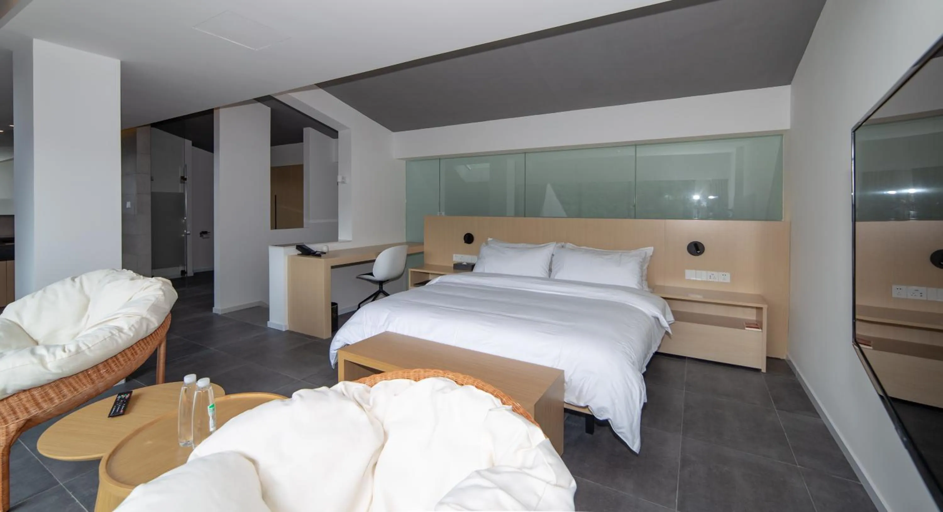 Bed in Nian hotel & resorts