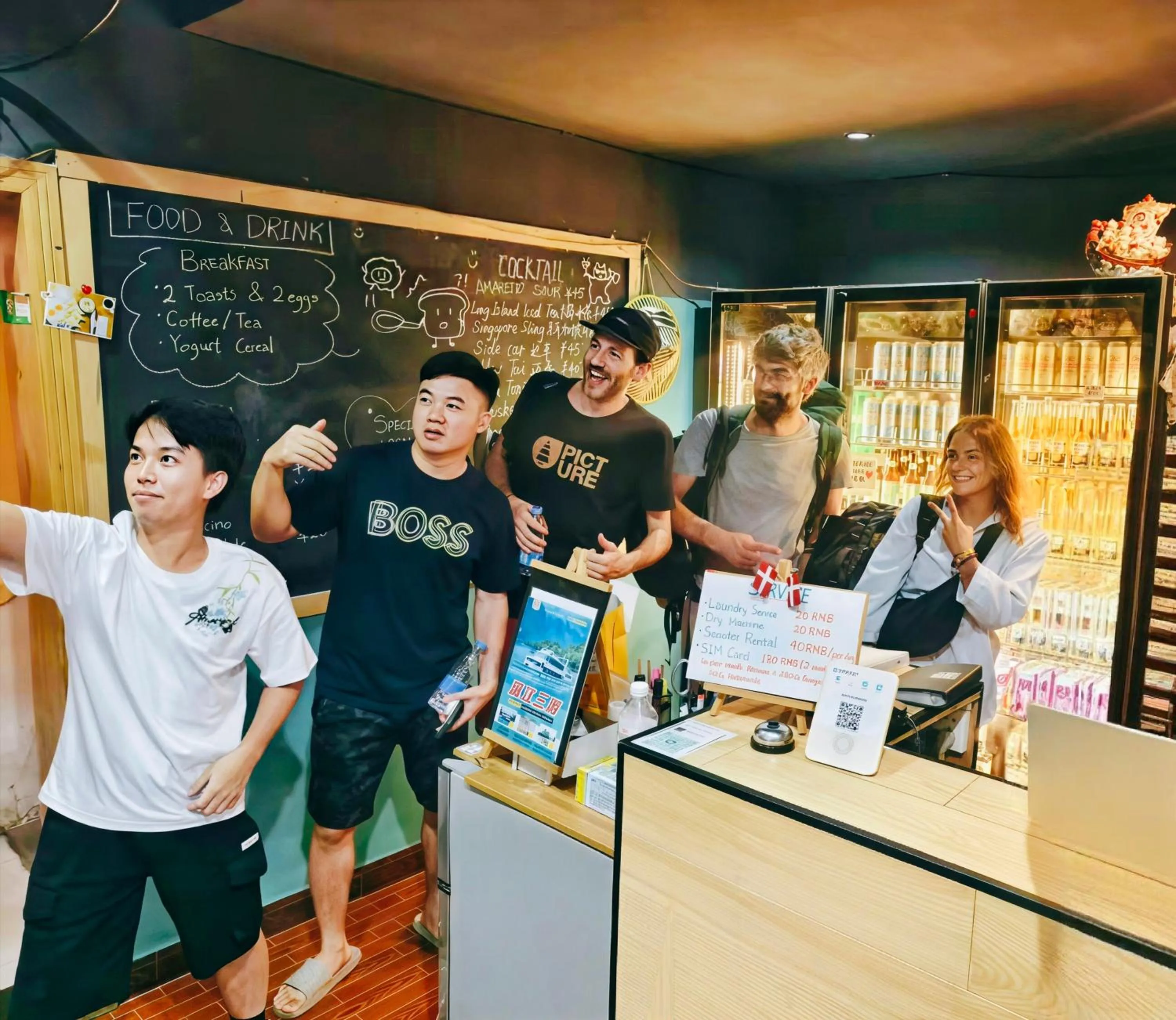 Lobby or reception in Guilin Cyan Box Guest House