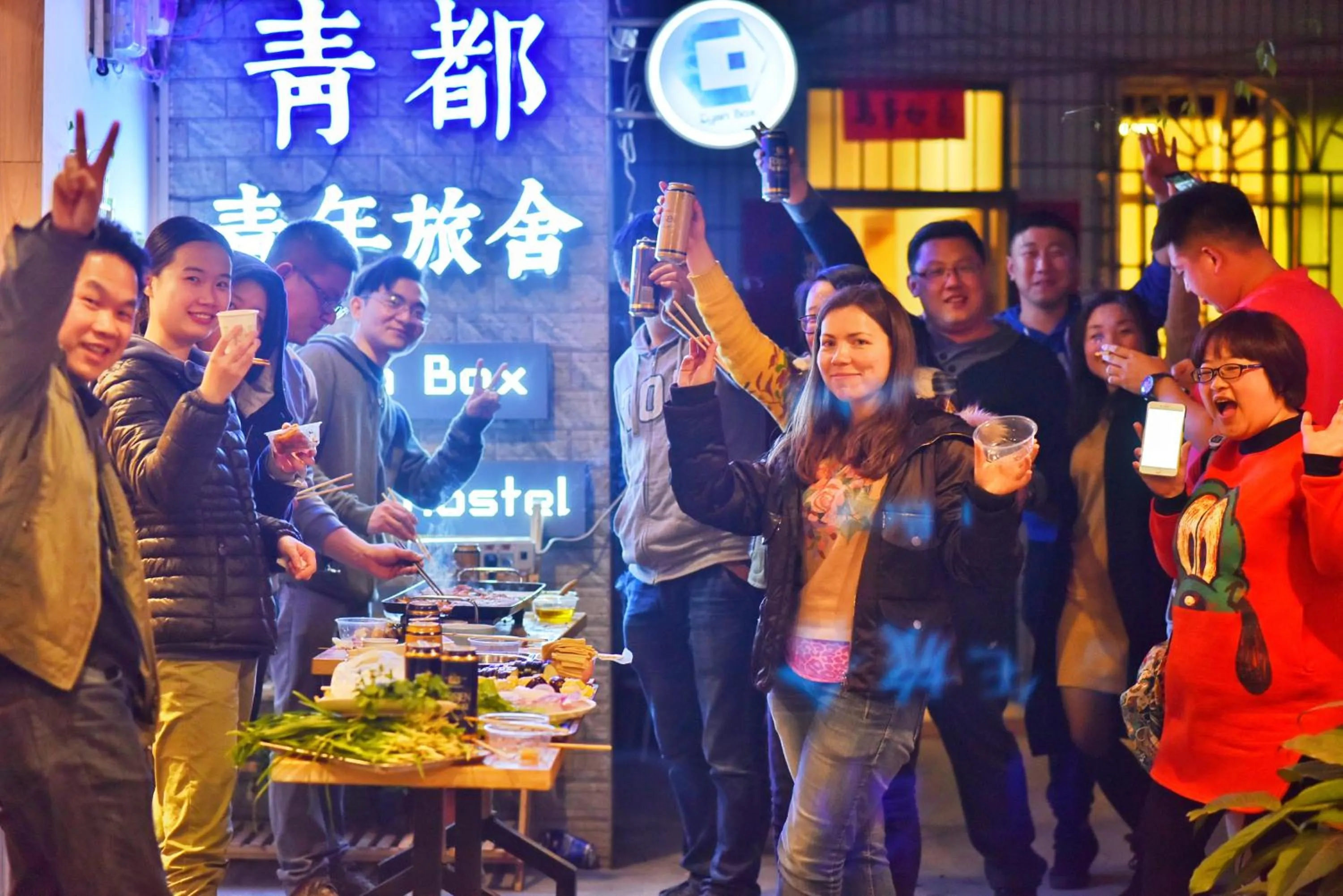 BBQ facilities in Guilin Cyan Box Guest House