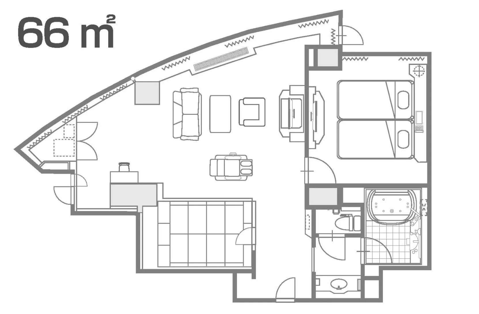 Floor plan in Hotel Alps