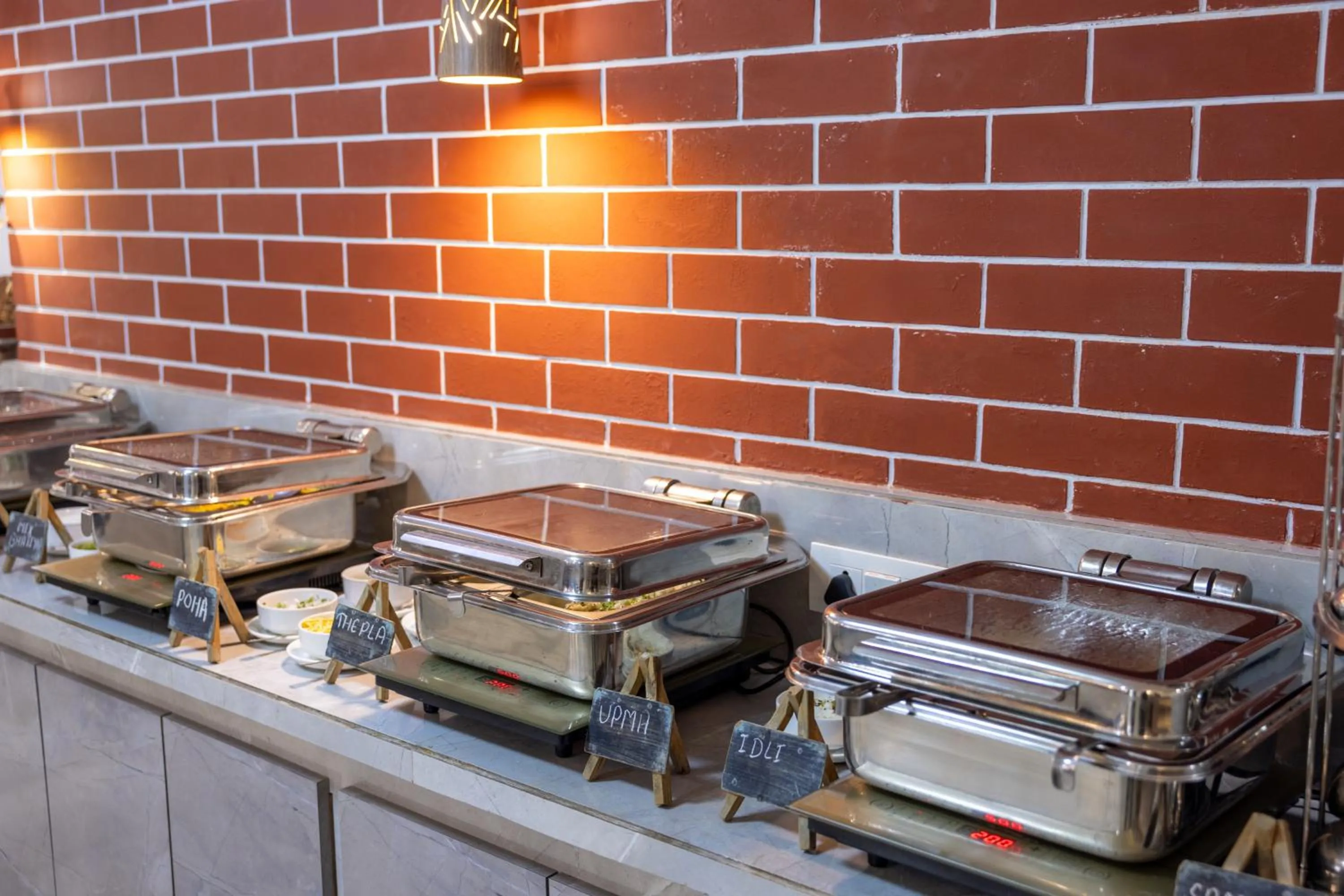 Buffet breakfast in Hotel Pravasa Stay