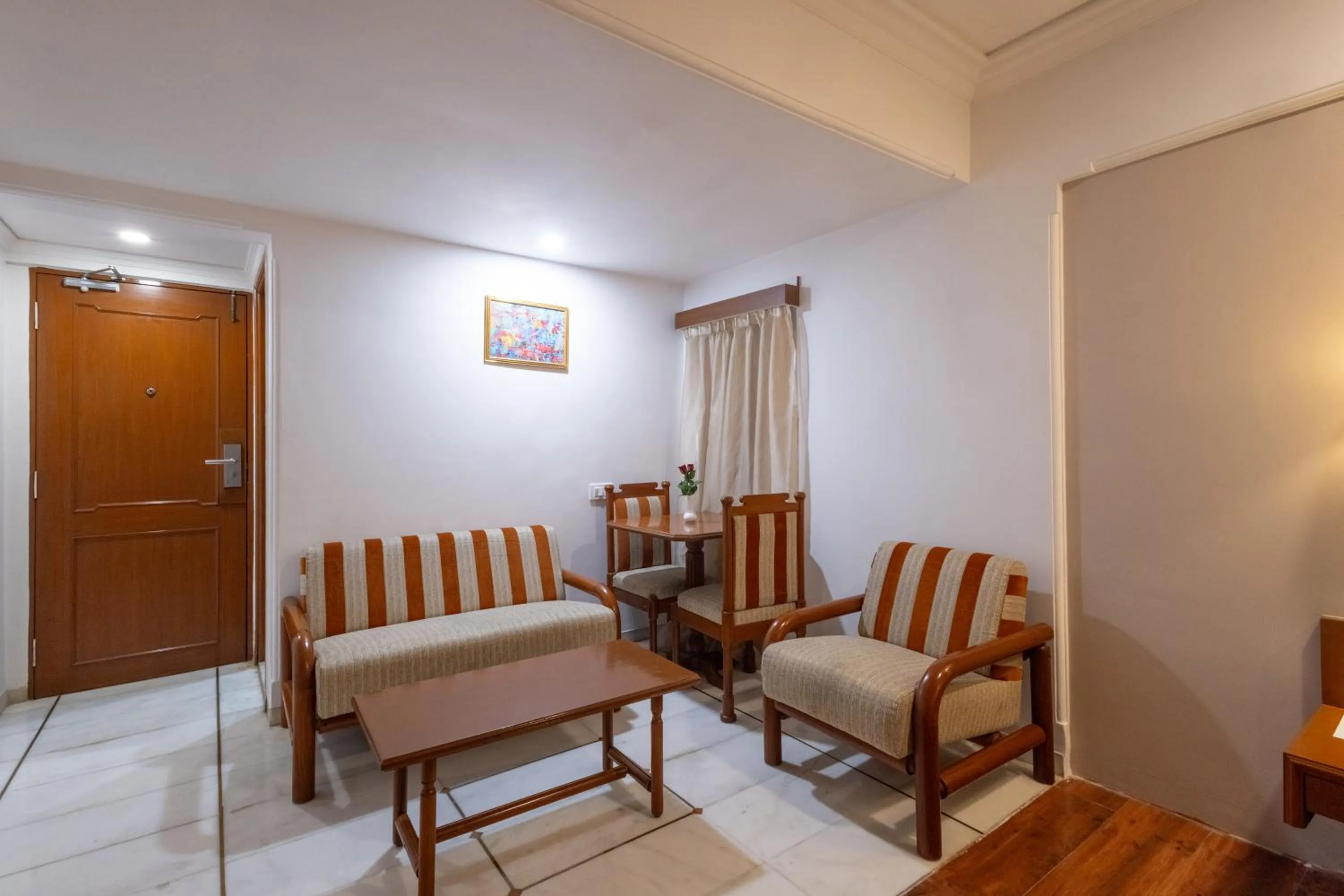 Seating area in Hotel Pravasa Stay