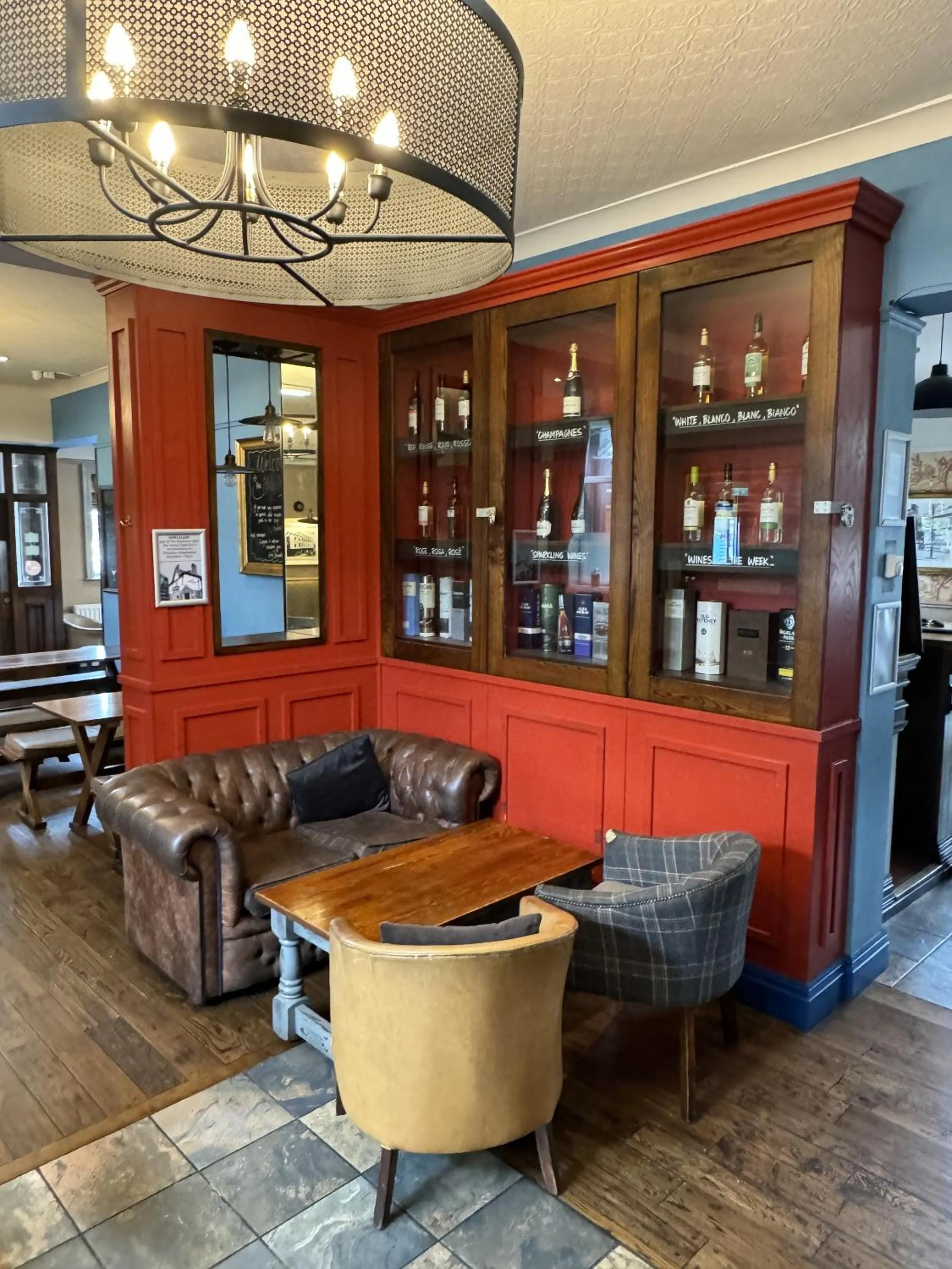 Dining area in The Holystone Bar and Restaurant