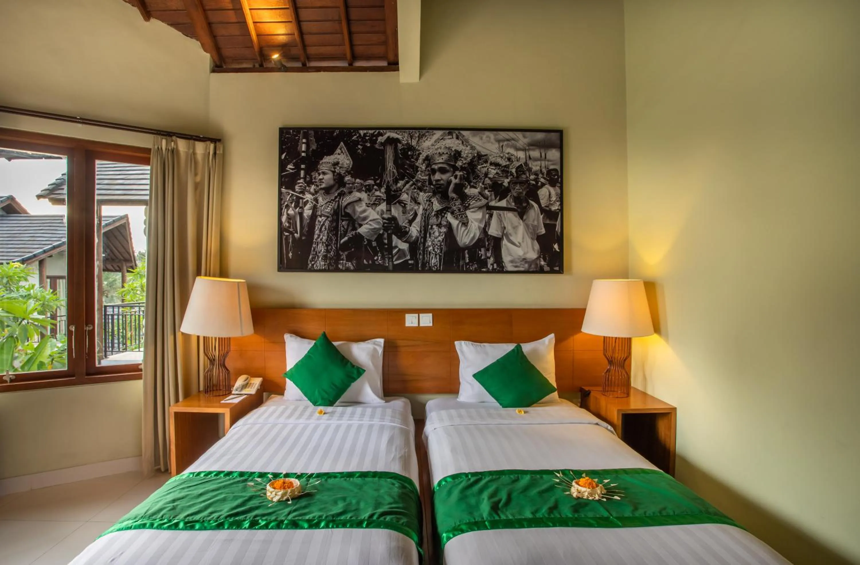 Bed in Bakung Ubud Resort and Villa