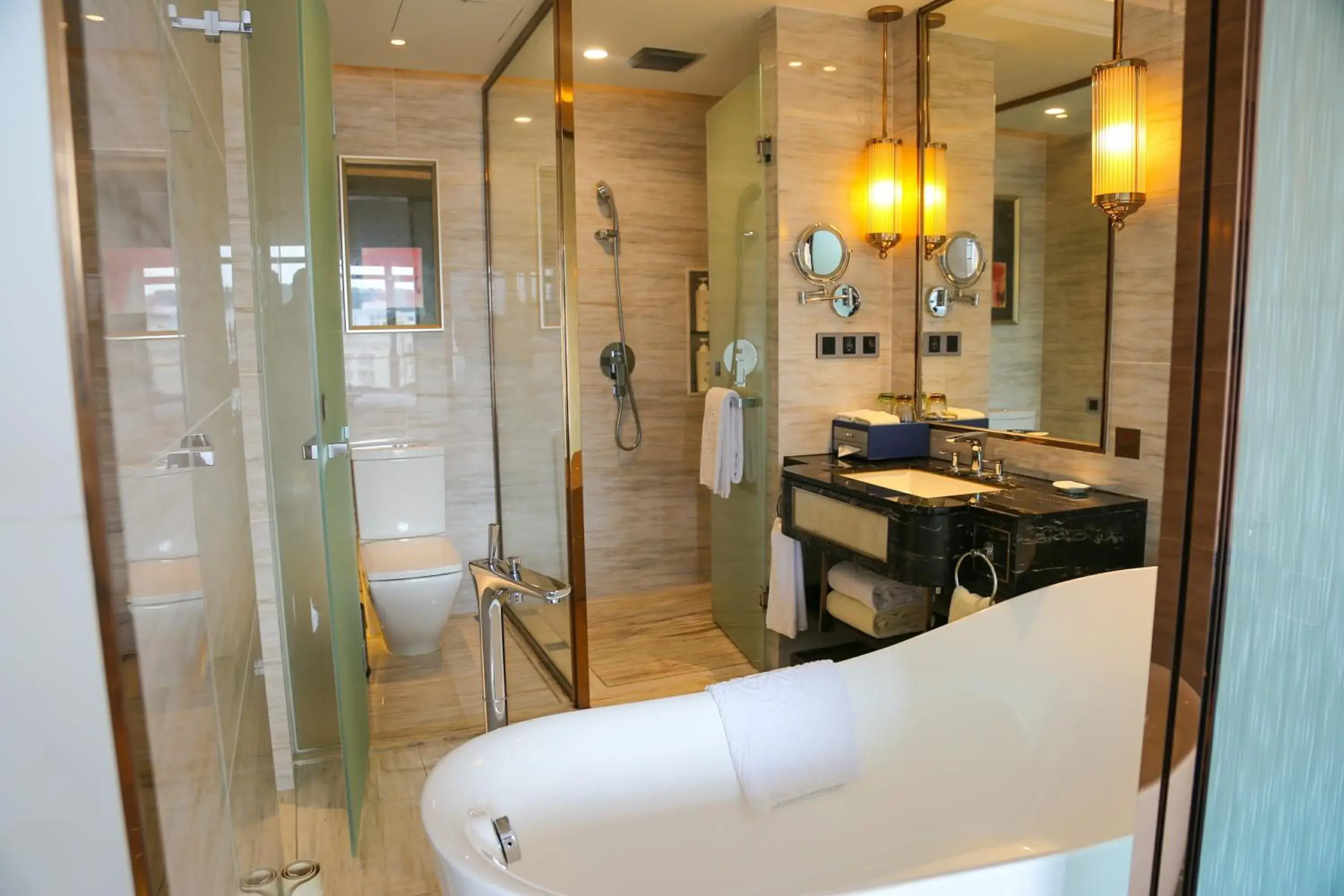 Bathroom in Shenzhen Dayhello international Hotel (Baoan)