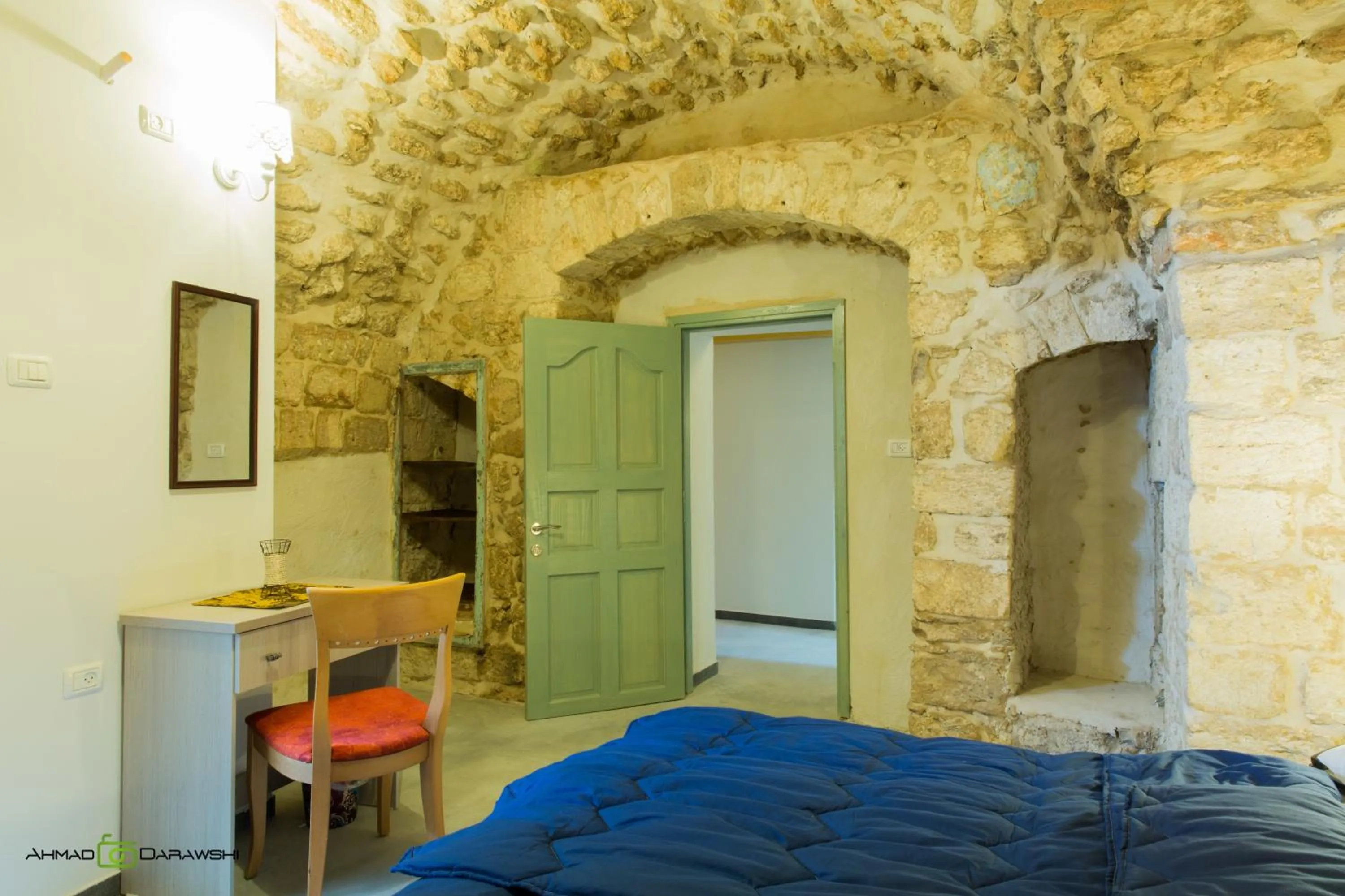 Bedroom, Bed in Al-Hakim Boutique Hotel Old Town Nazareth