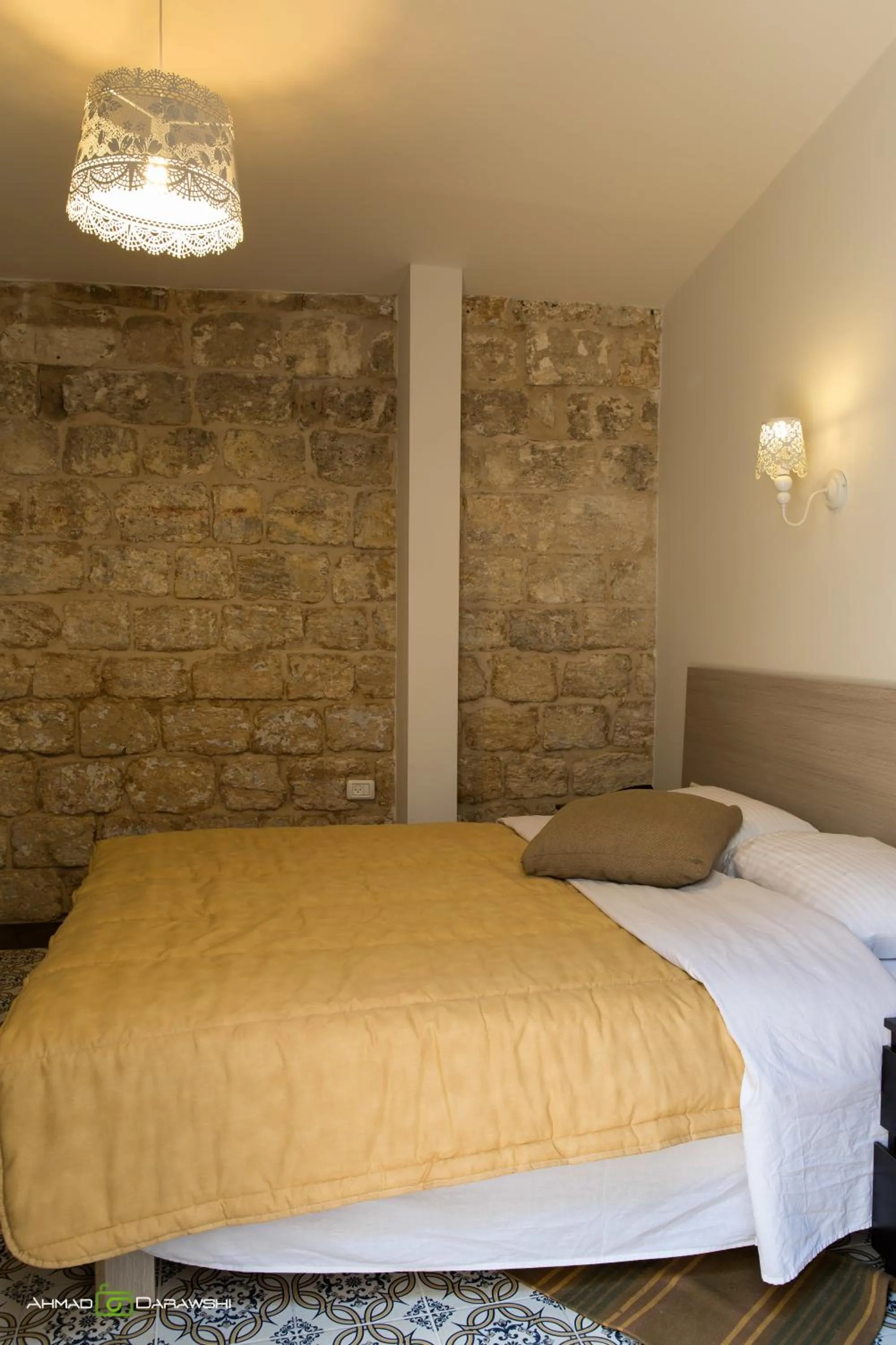 Bed in Al-Hakim Boutique Hotel Old Town Nazareth