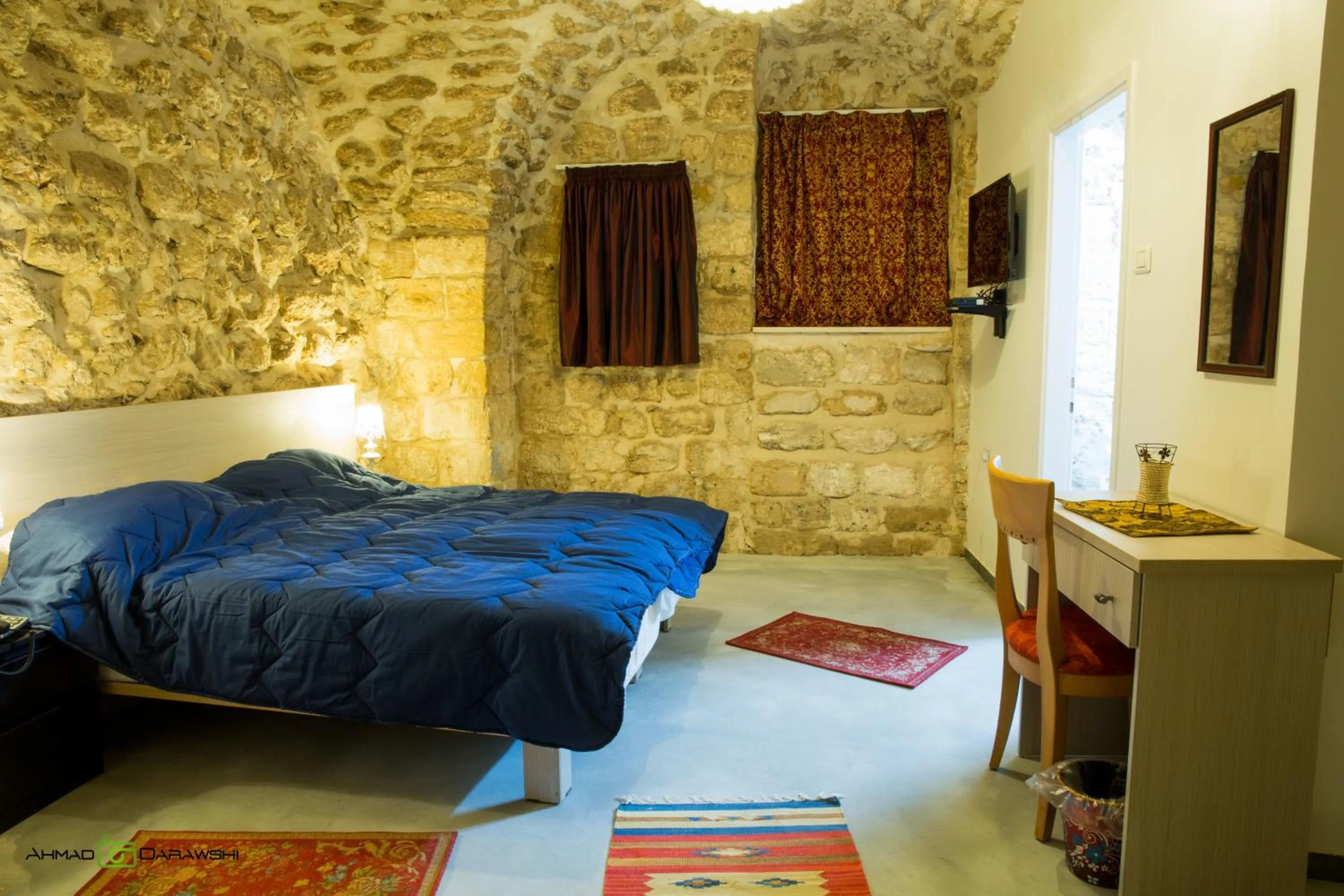 Bedroom, Bed in Al-Hakim Boutique Hotel Old Town Nazareth