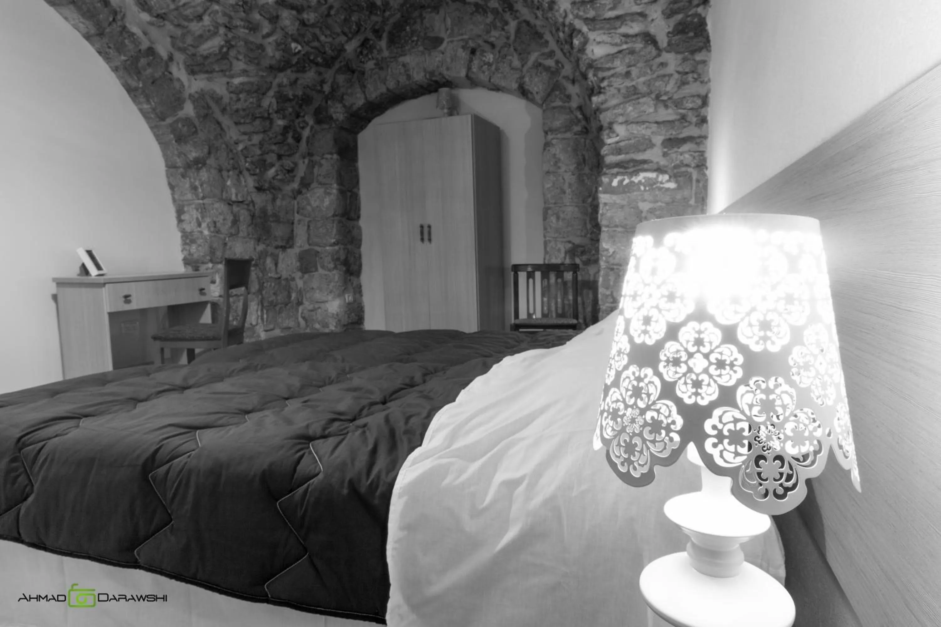 Bedroom, Bed in Al-Hakim Boutique Hotel Old Town Nazareth