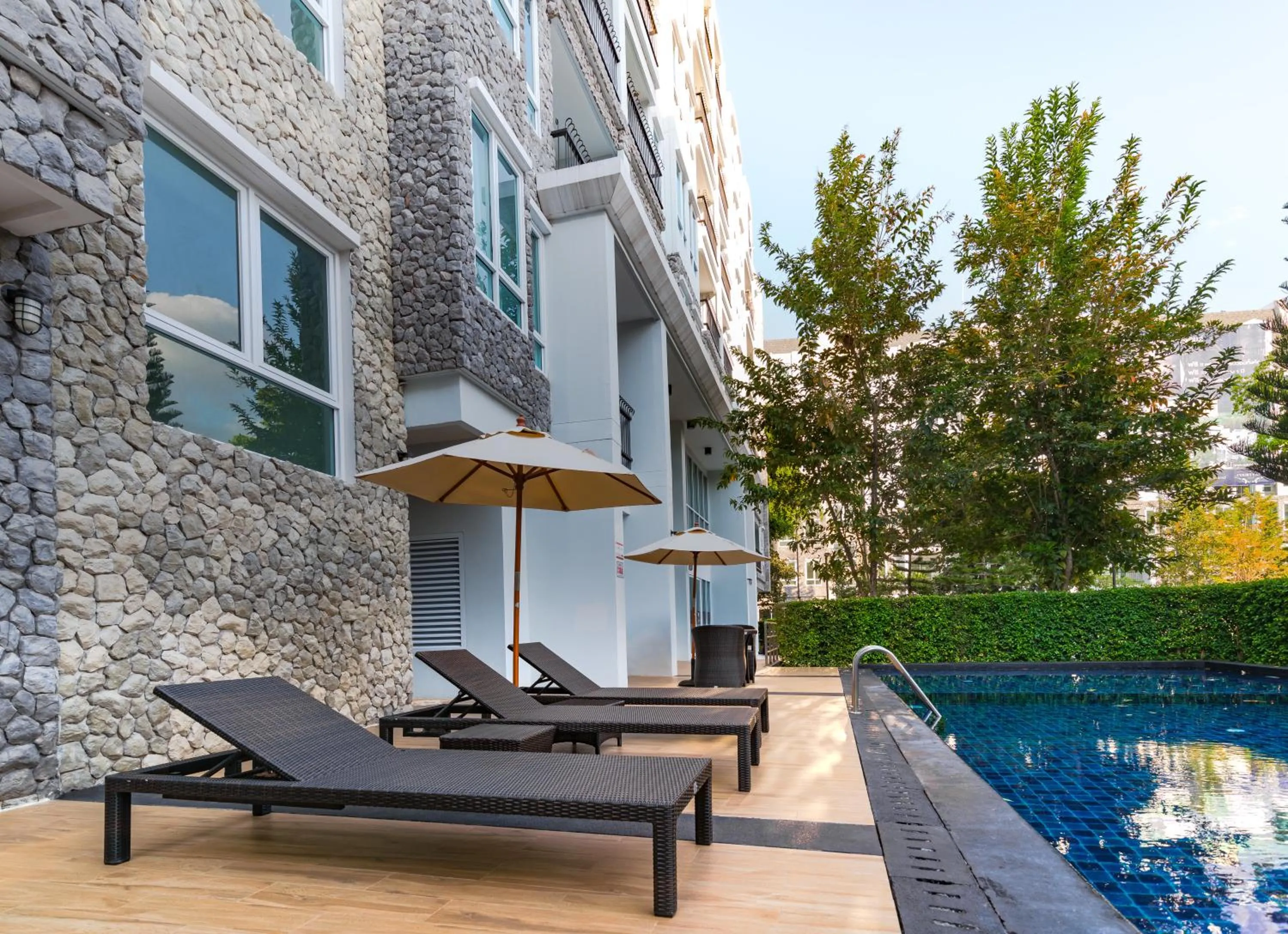 sunbed in Courtyard Khaoyai By JO