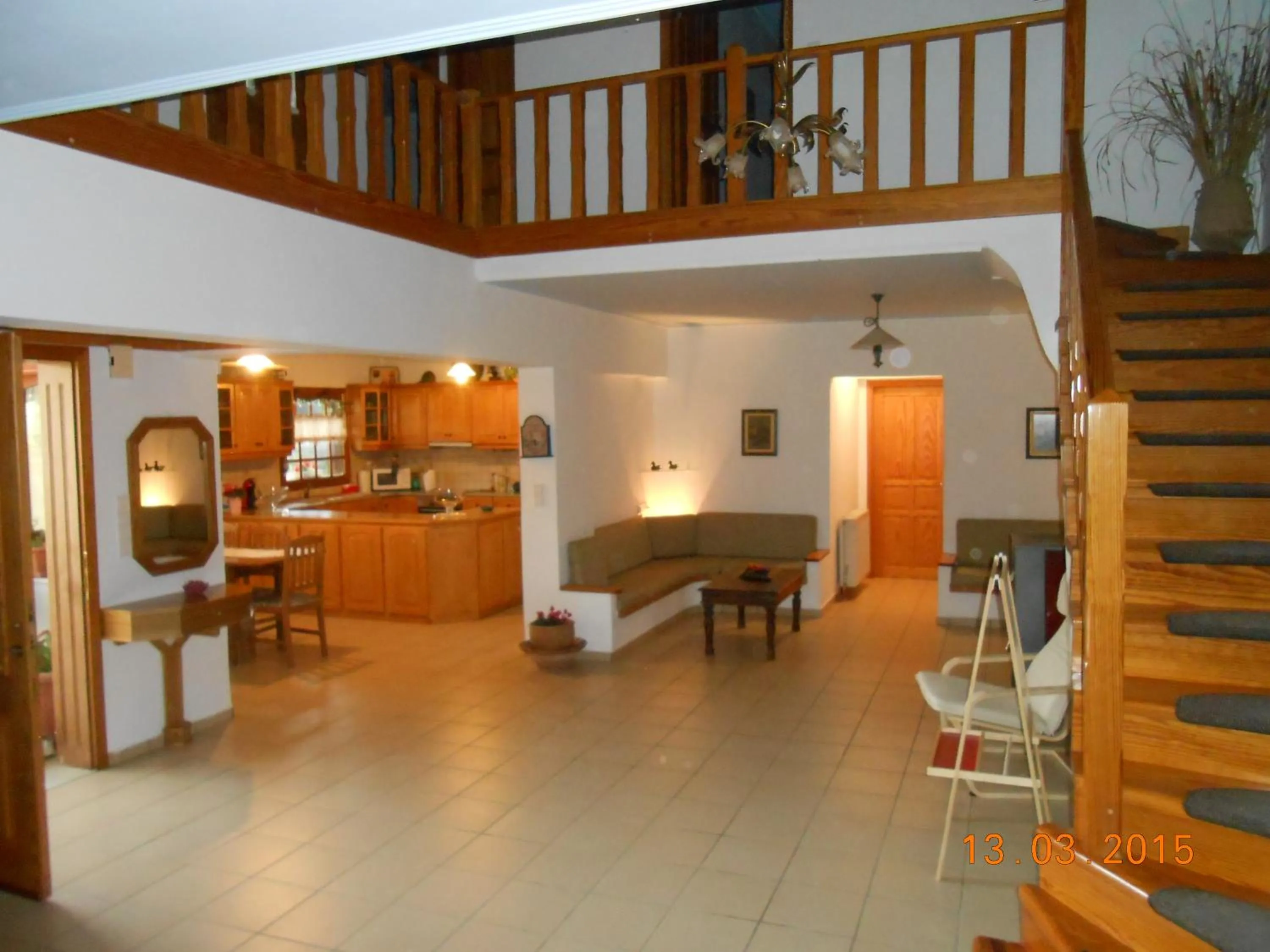 Communal lounge/ TV room in Villa Leonidas just enjoy your holidays