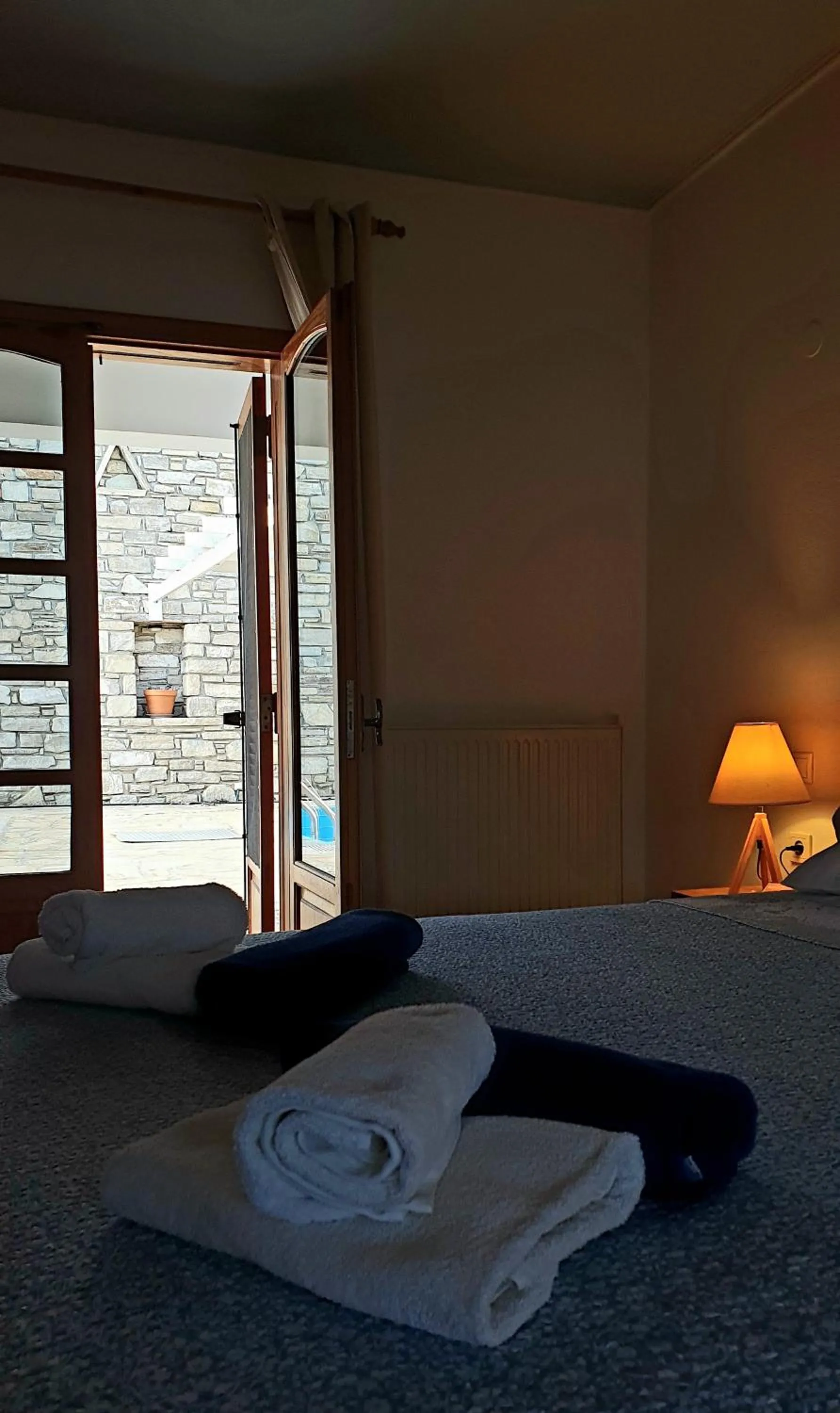 Swimming pool, Bed in Villa Leonidas just enjoy your holidays
