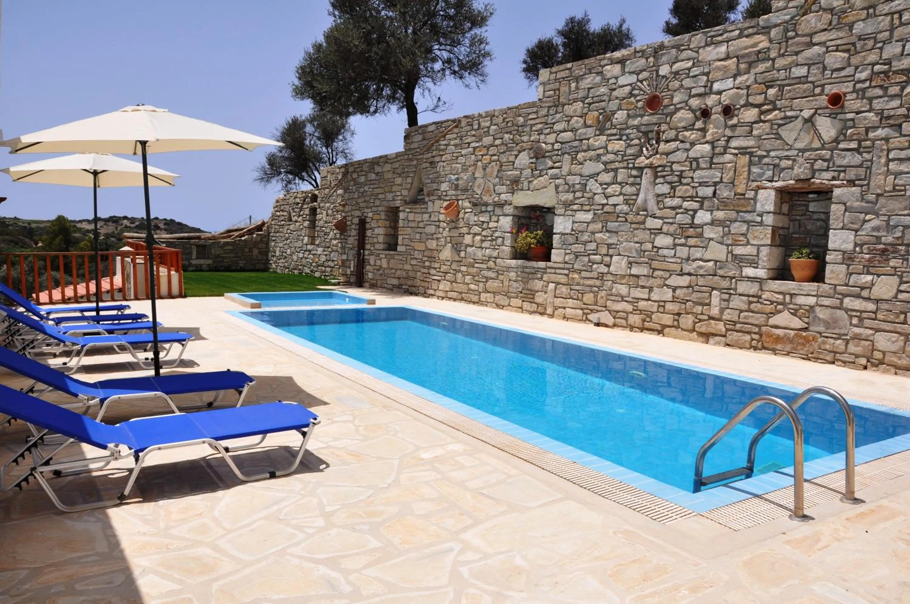 Pool view in Villa Leonidas just enjoy your holidays