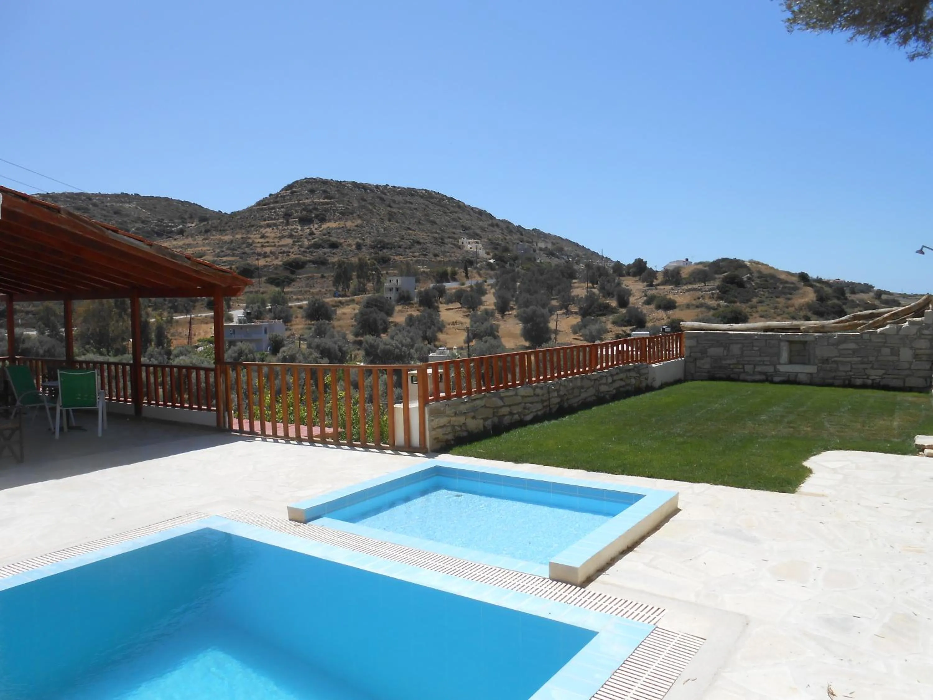 Pool view in Villa Leonidas just enjoy your holidays