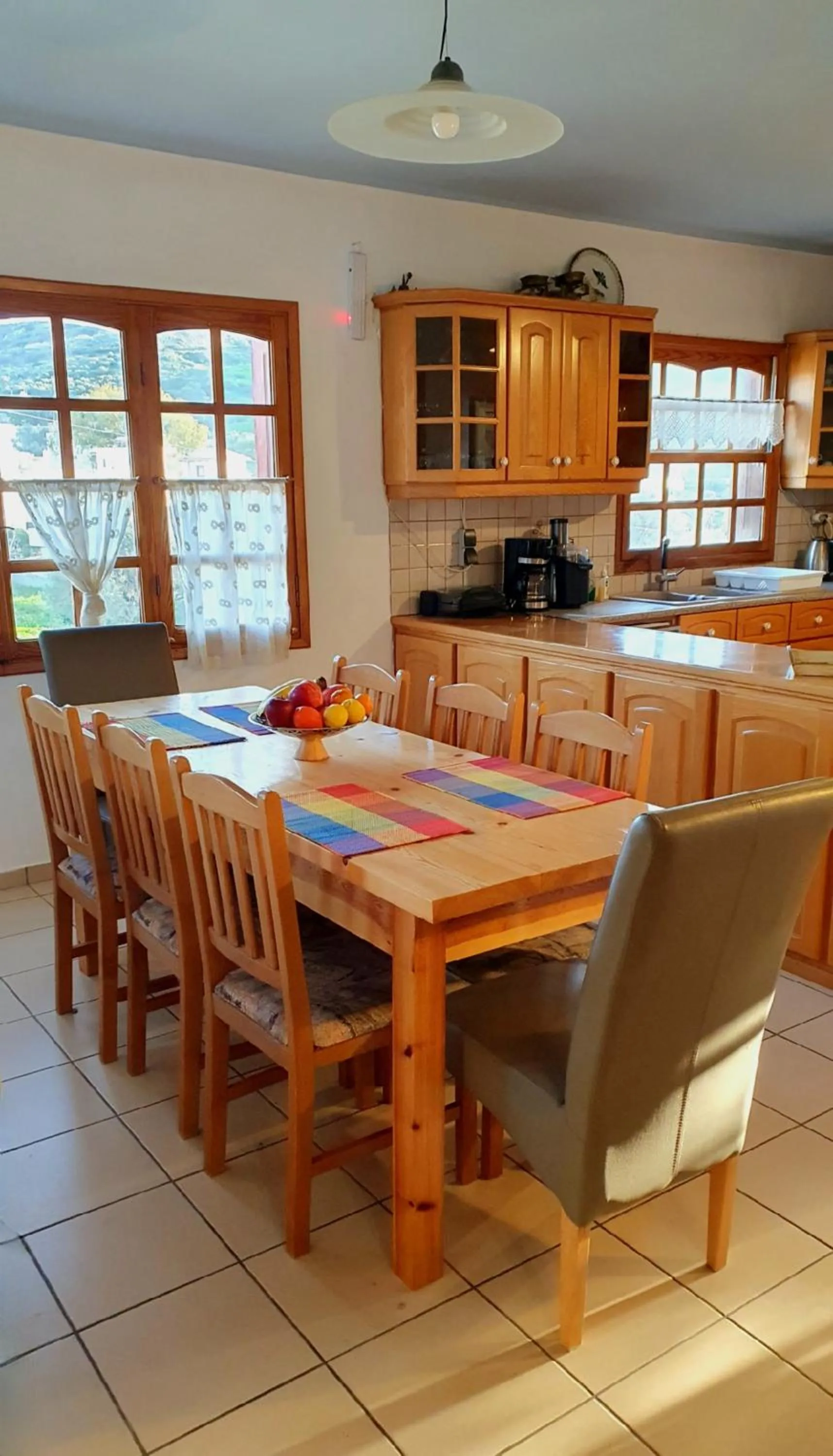 Dining area in Villa Leonidas just enjoy your holidays