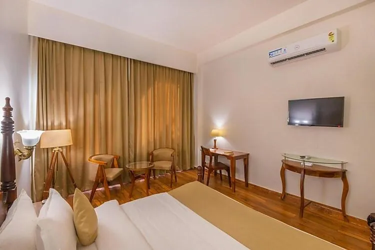 Communal lounge/ TV room, Bed in Prakriti The Nature Resort Pushkar