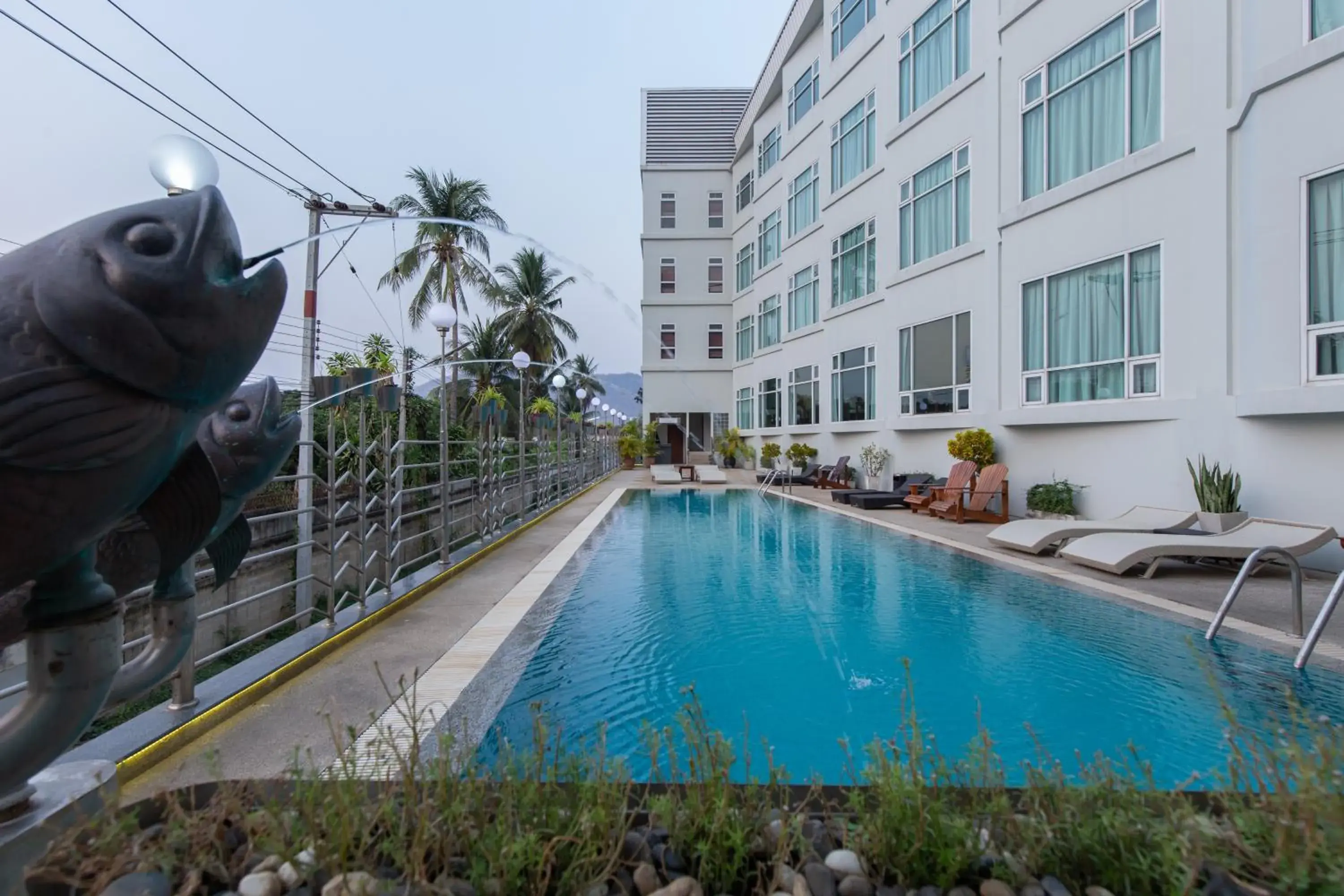 Swimming pool in Kanchanaburi City Hotel Swimming pool in Kanchanaburi City Hotel