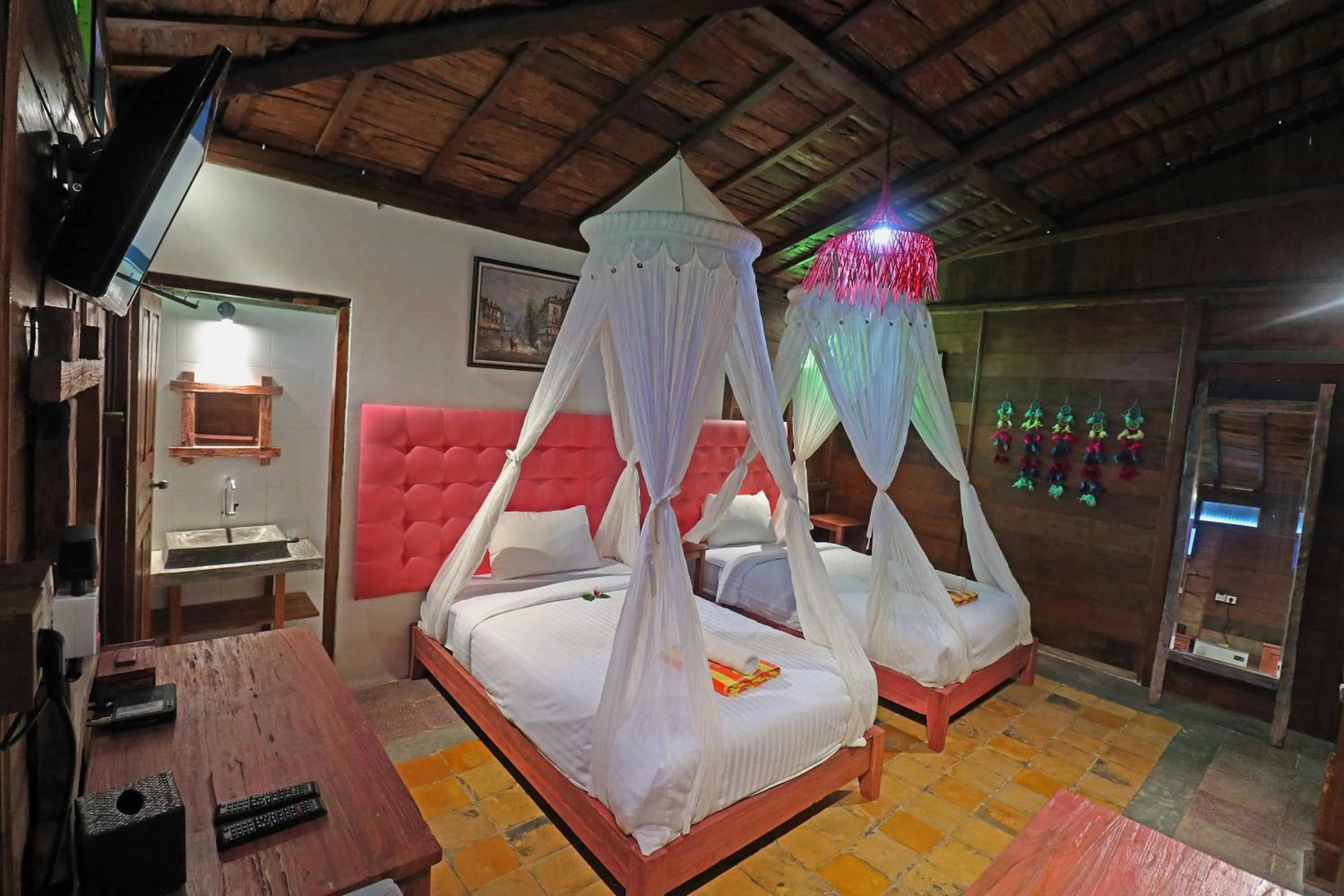 Bed in Salim Beach Resort