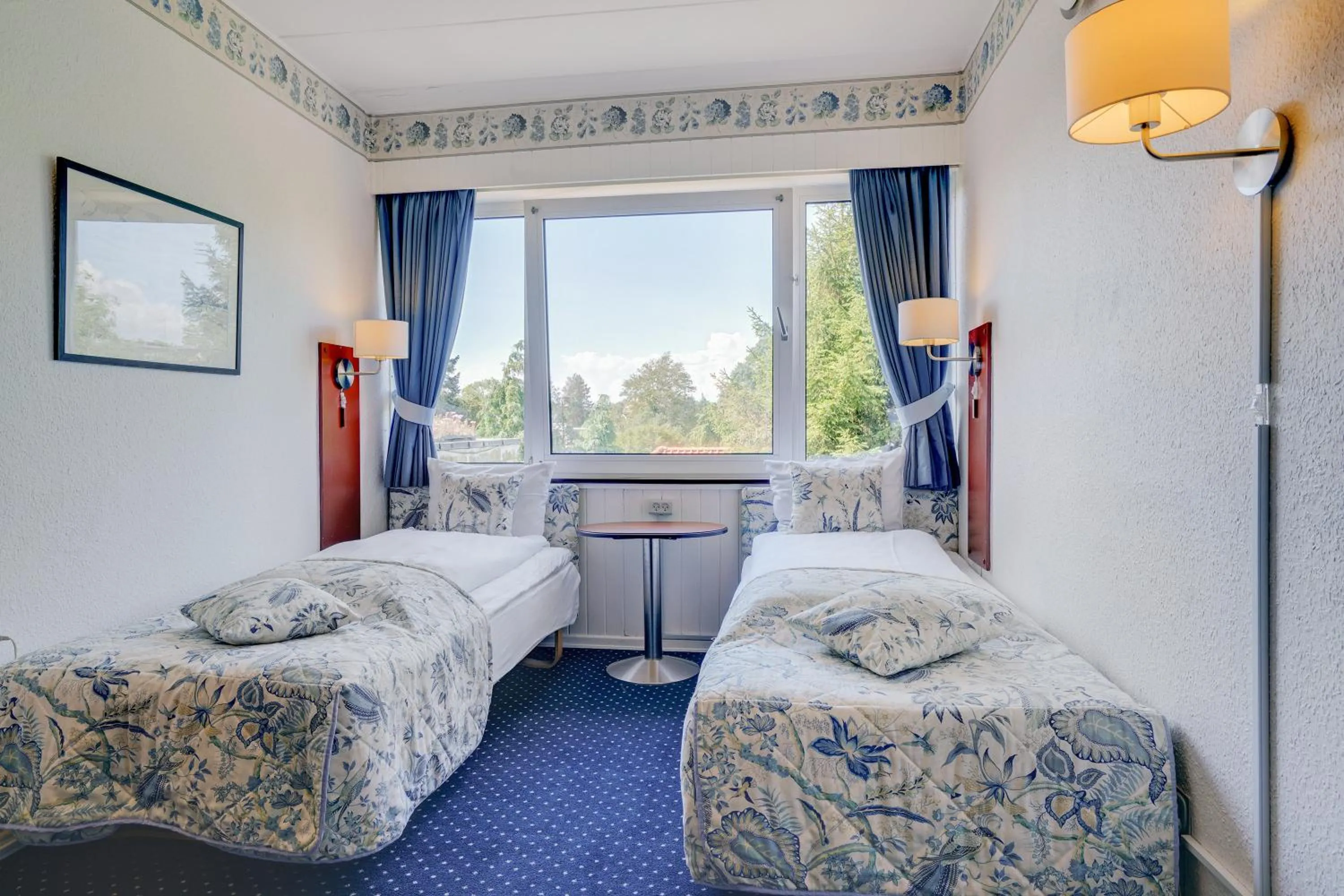 Bed in Hotel Sønderborg Garni