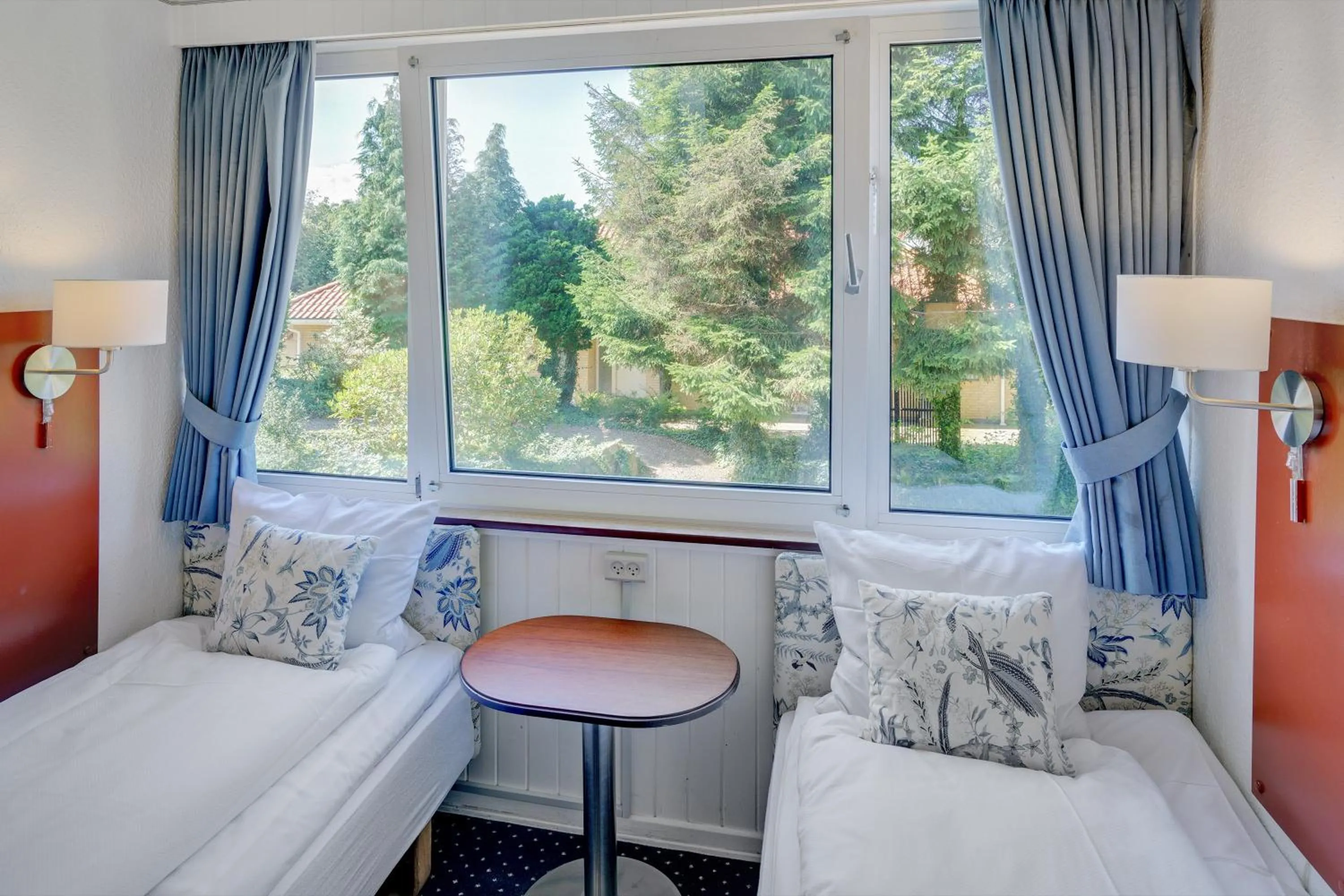 Bed in Hotel Sønderborg Garni