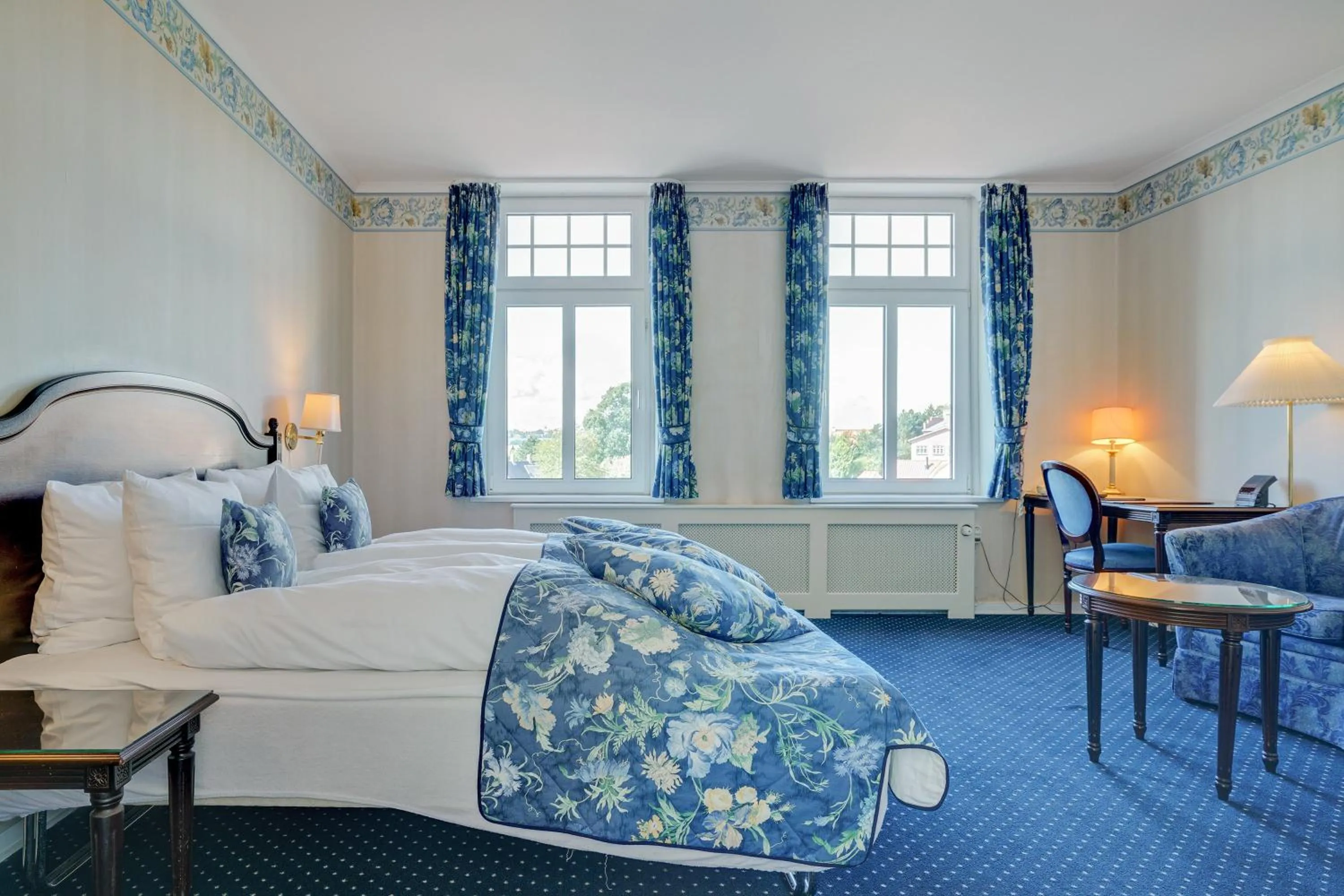 Bed in Hotel Sønderborg Garni