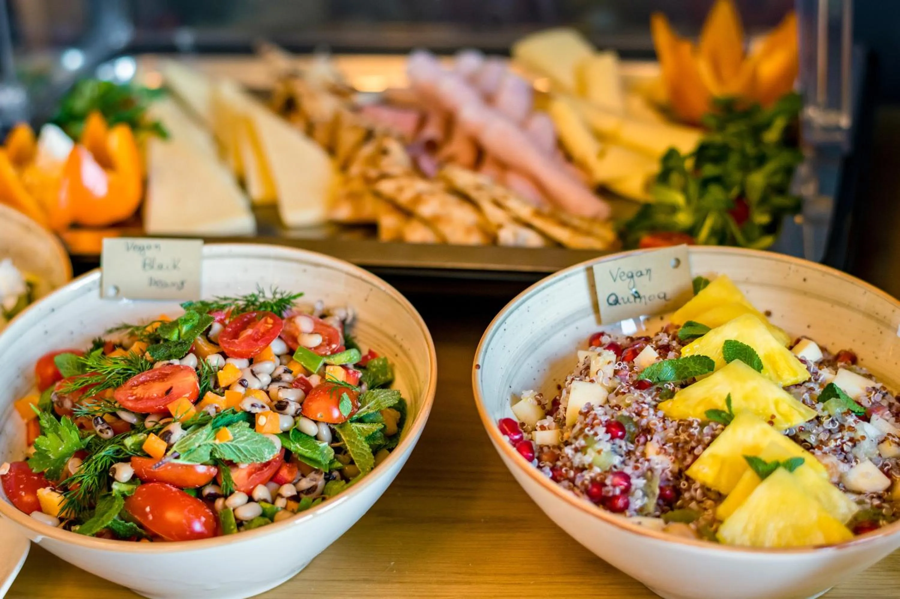 Buffet breakfast in Leto Nuevo Hotel
