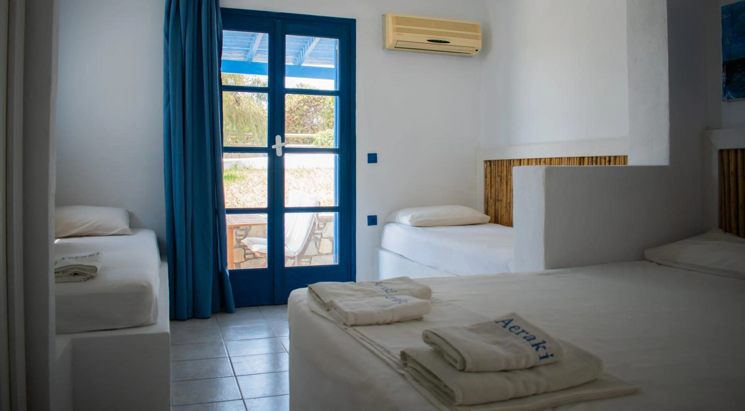 Bed in Aeraki Studios