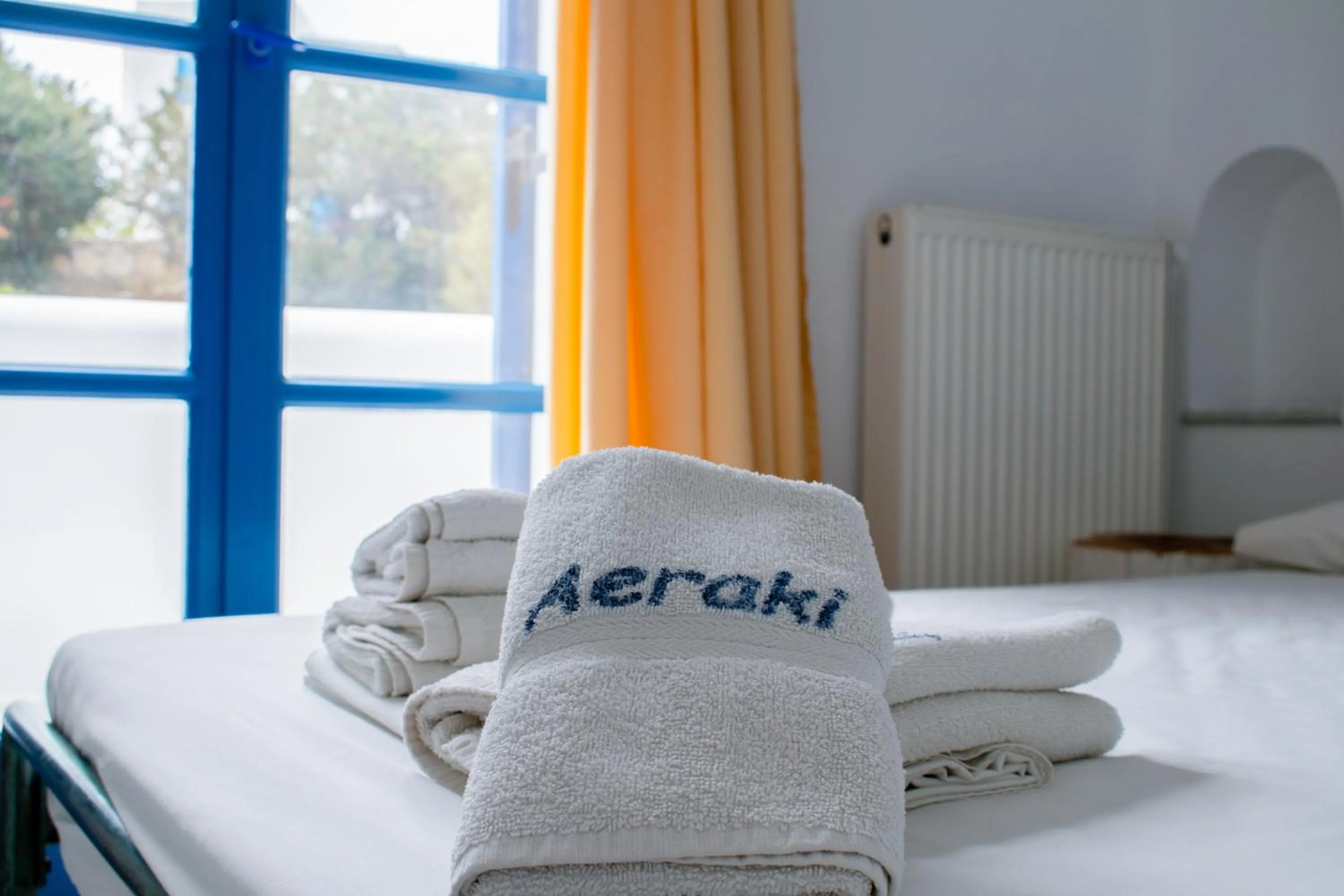 Bed in Aeraki Studios