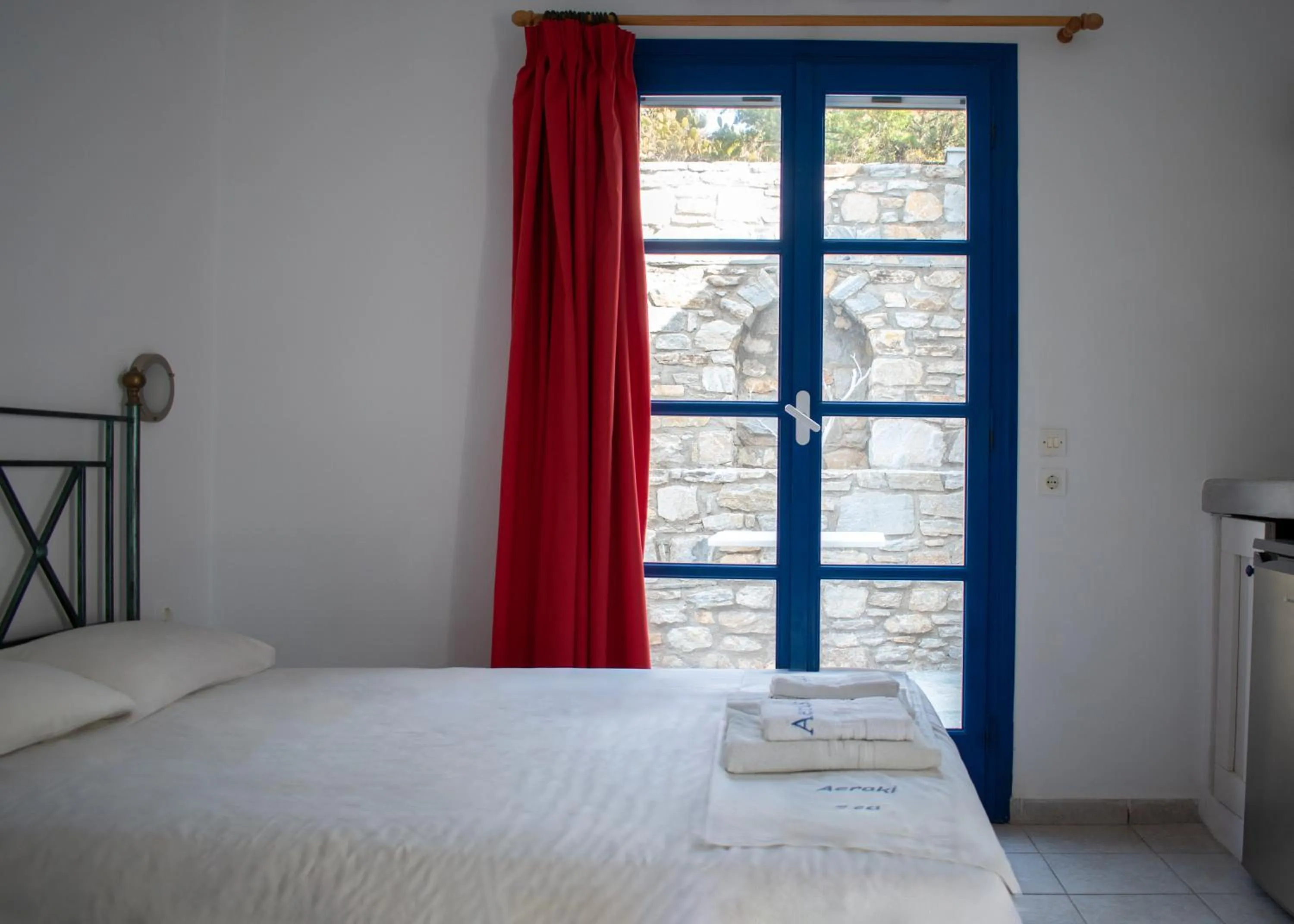 Bed in Aeraki Studios