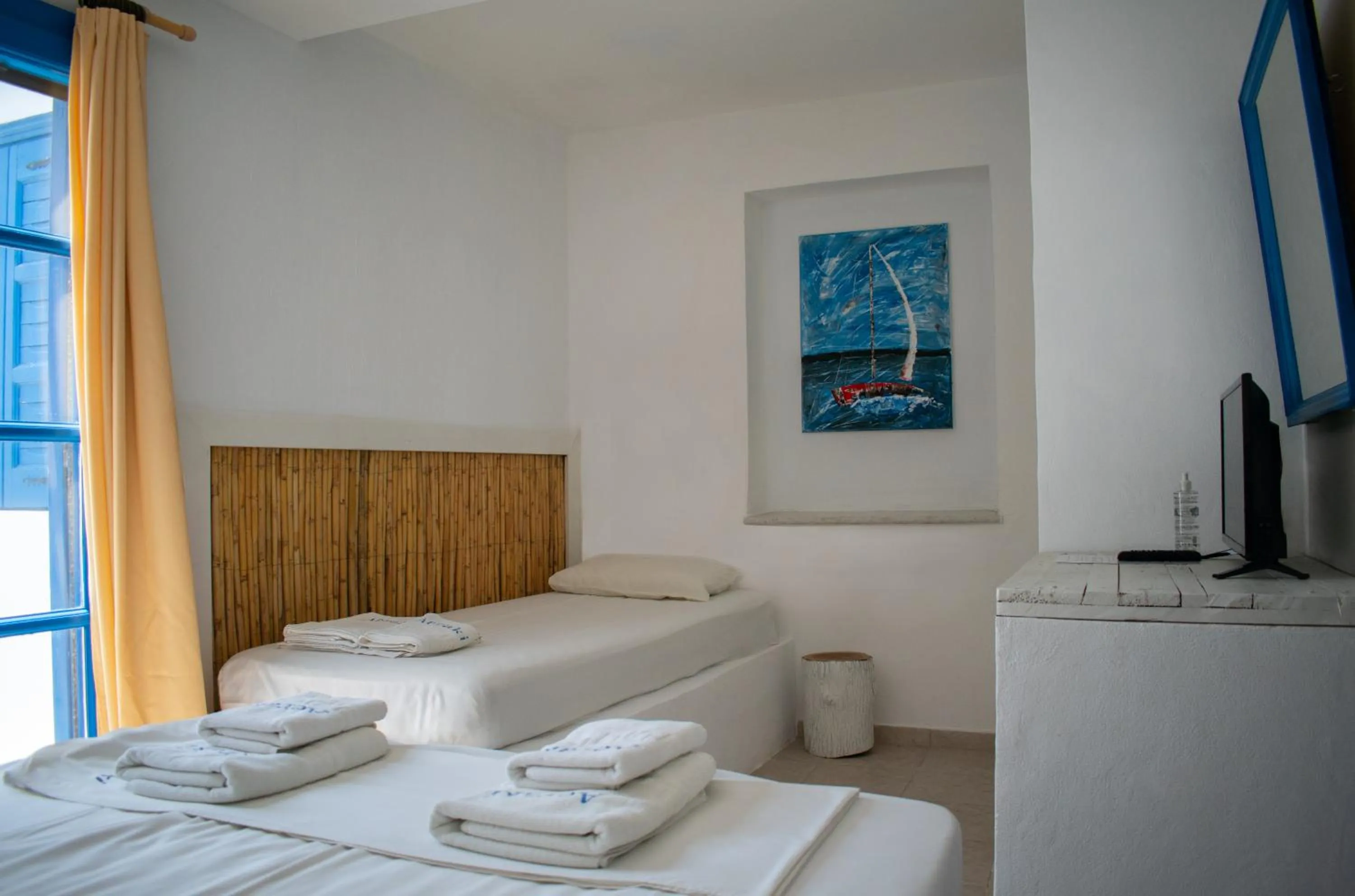 Bed in Aeraki Studios