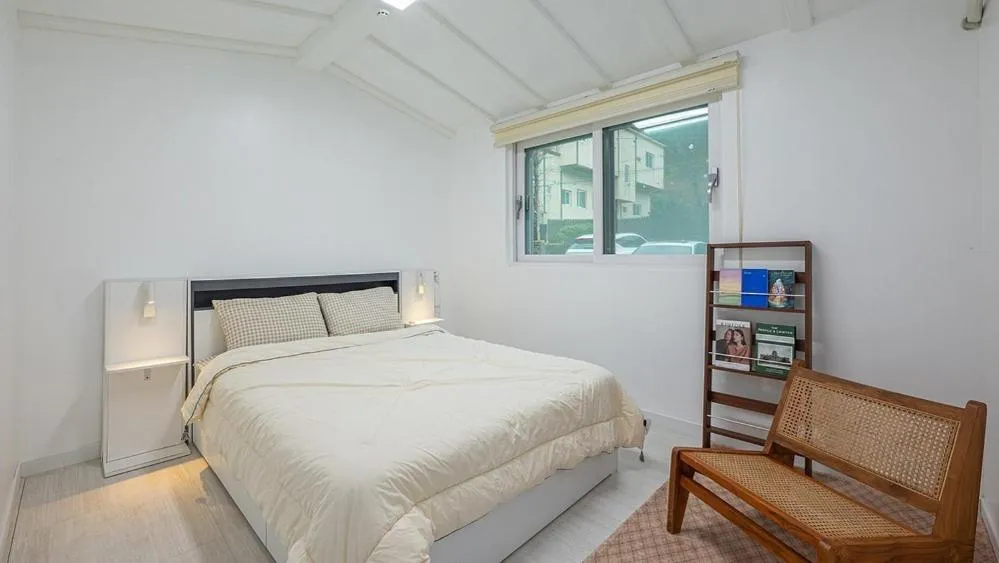 Bed in Gapyeong Kongkong Kids Pool Villa