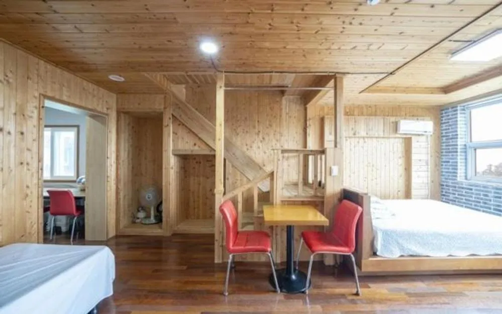 Bed in Jeju Joy Hill Pension