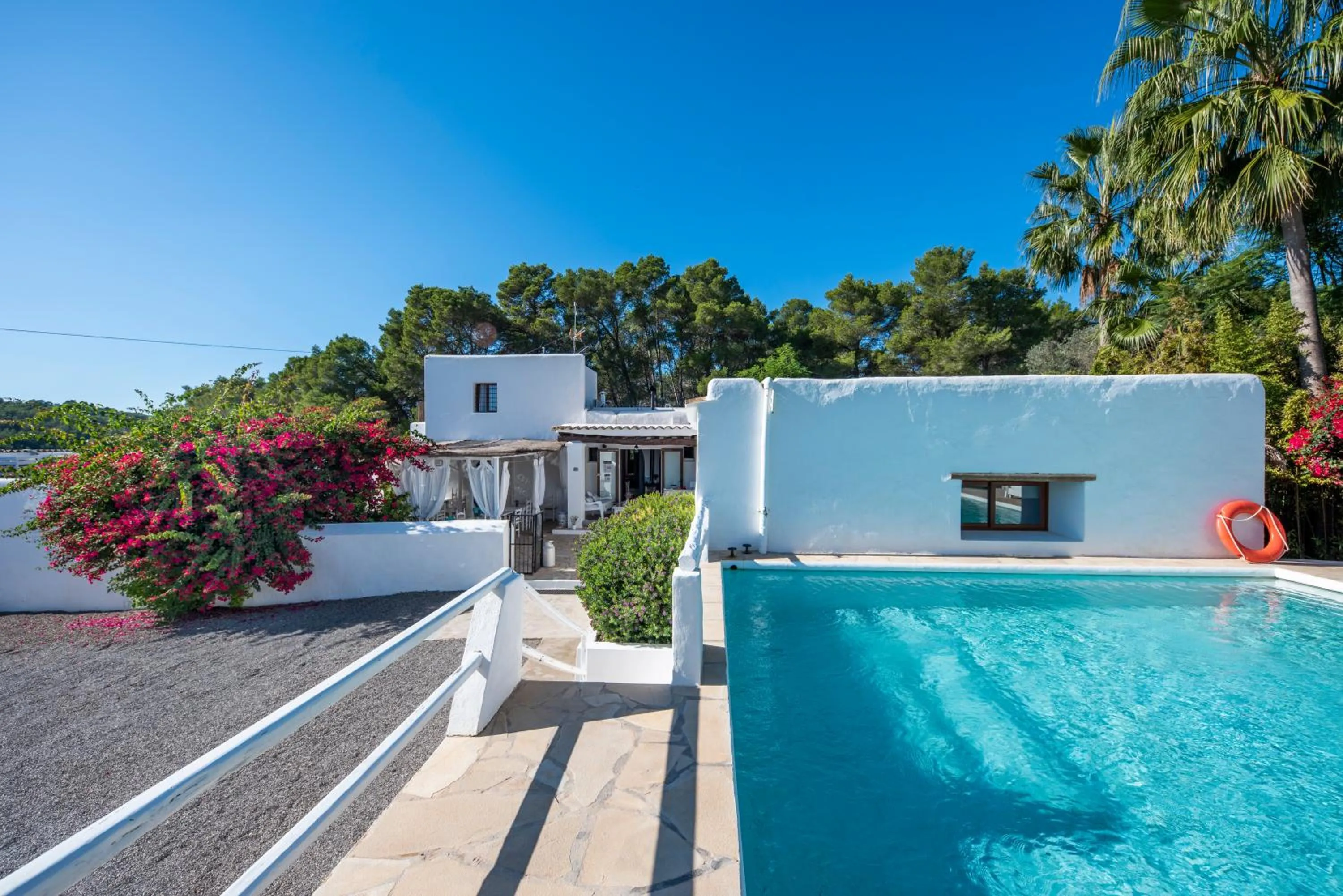 Pool view in Agroturismo Can Cosmi Prats