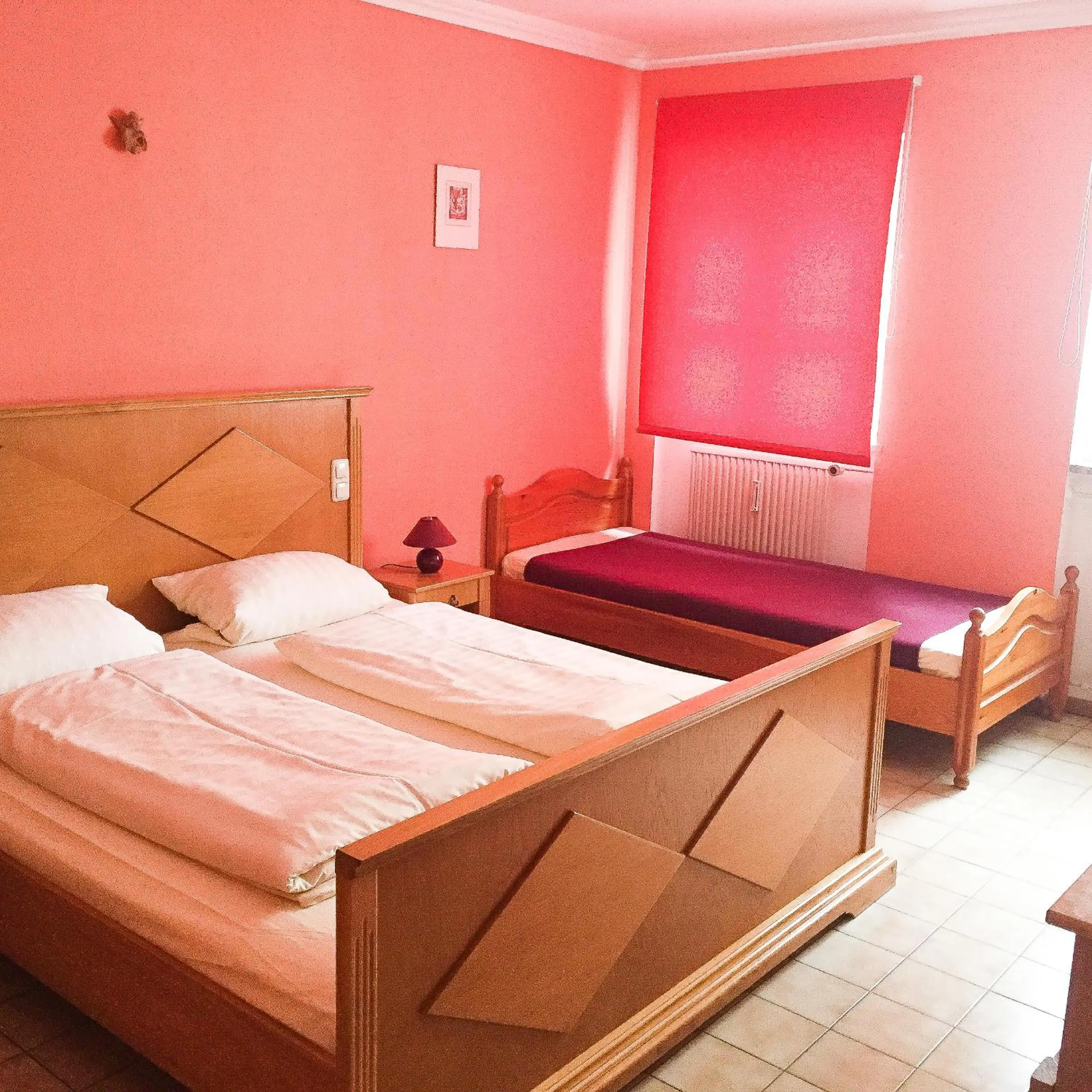 Bed in Pension Mona Lisa