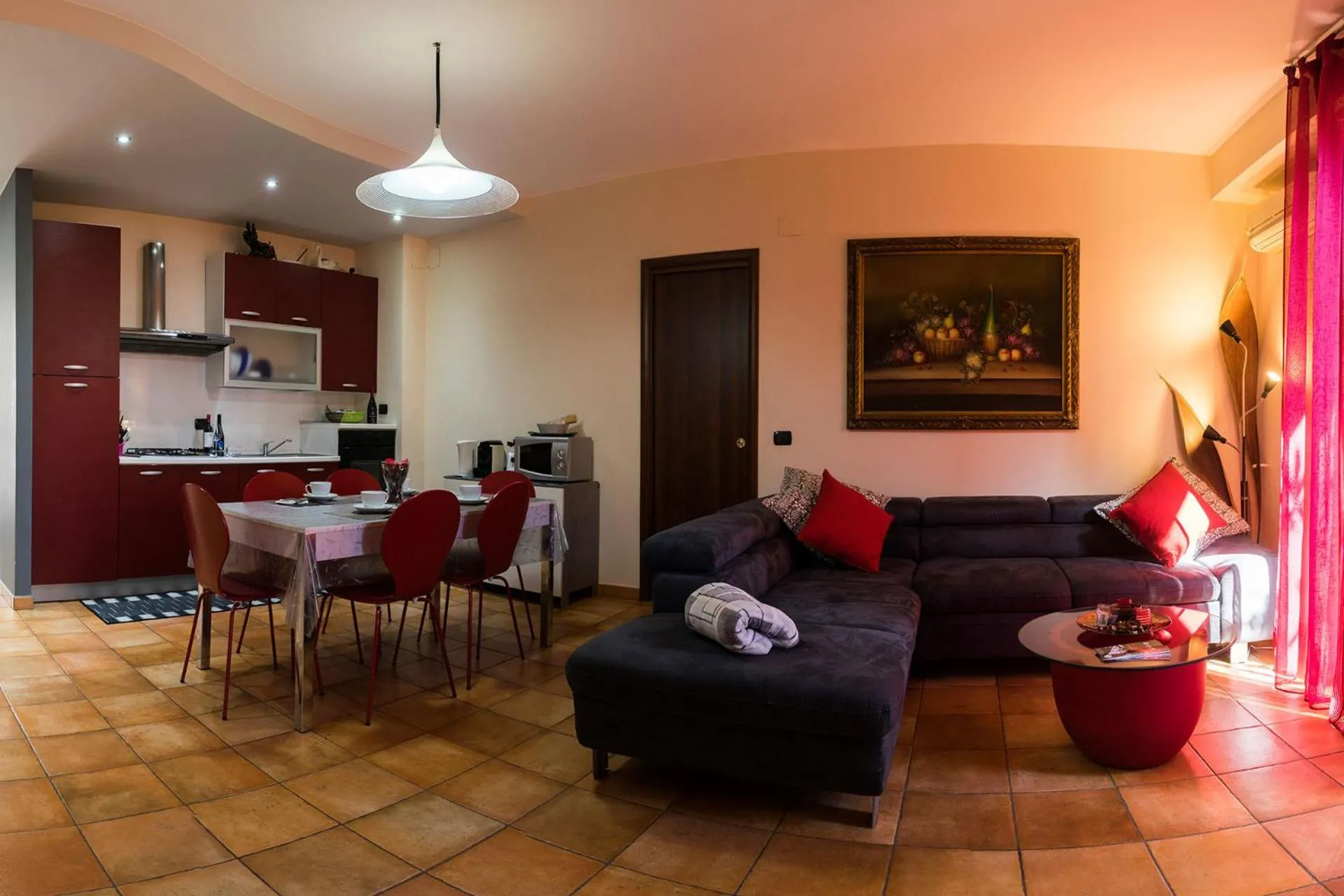Living room in House Etna View
