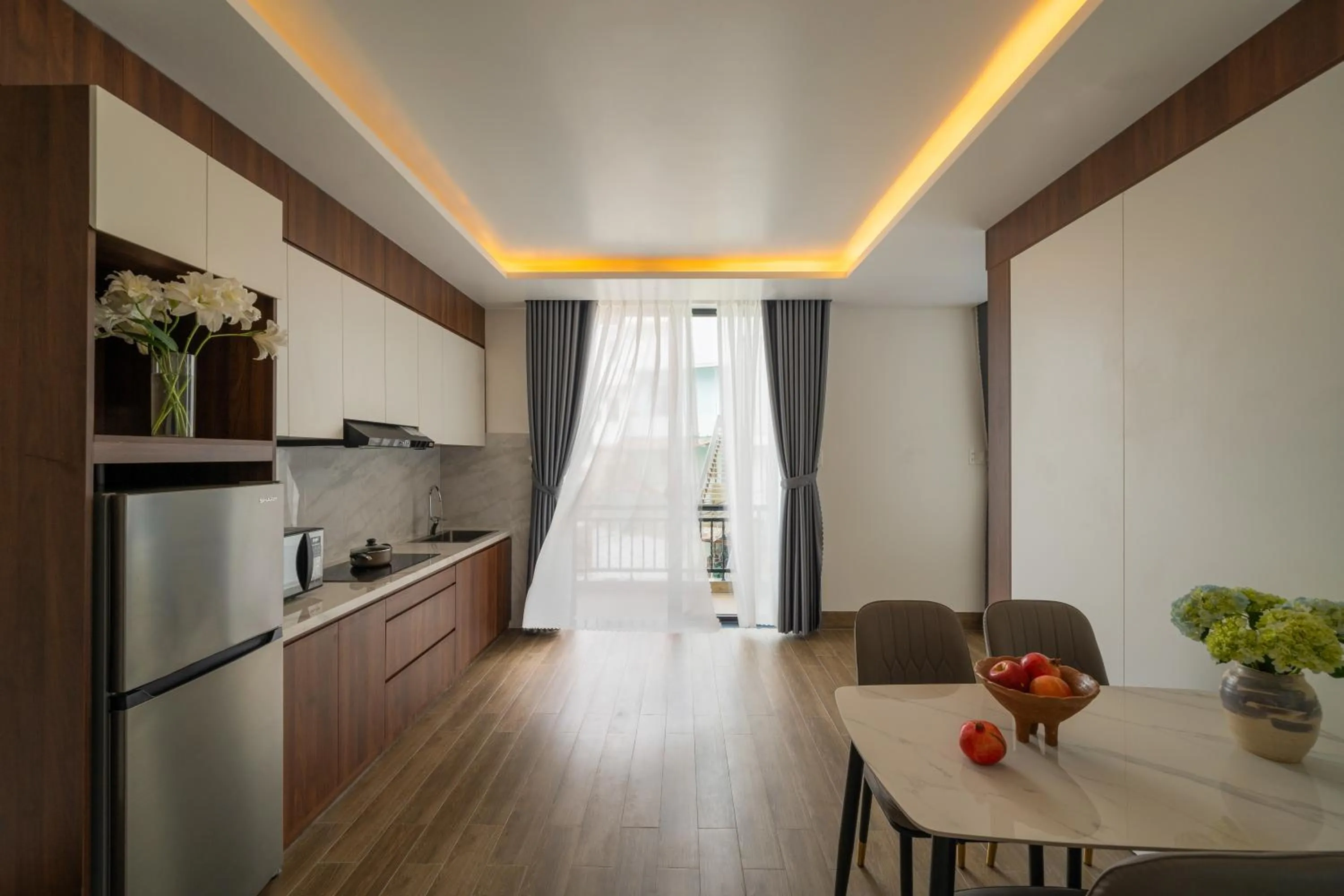 Kitchen or kitchenette in Anteaus Hotel Đà Lạt