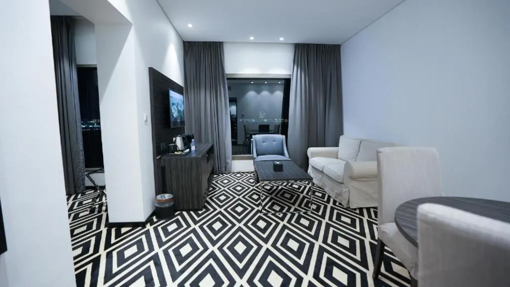 Living room in Mirada Blue Falestine - Serviced Apartments
