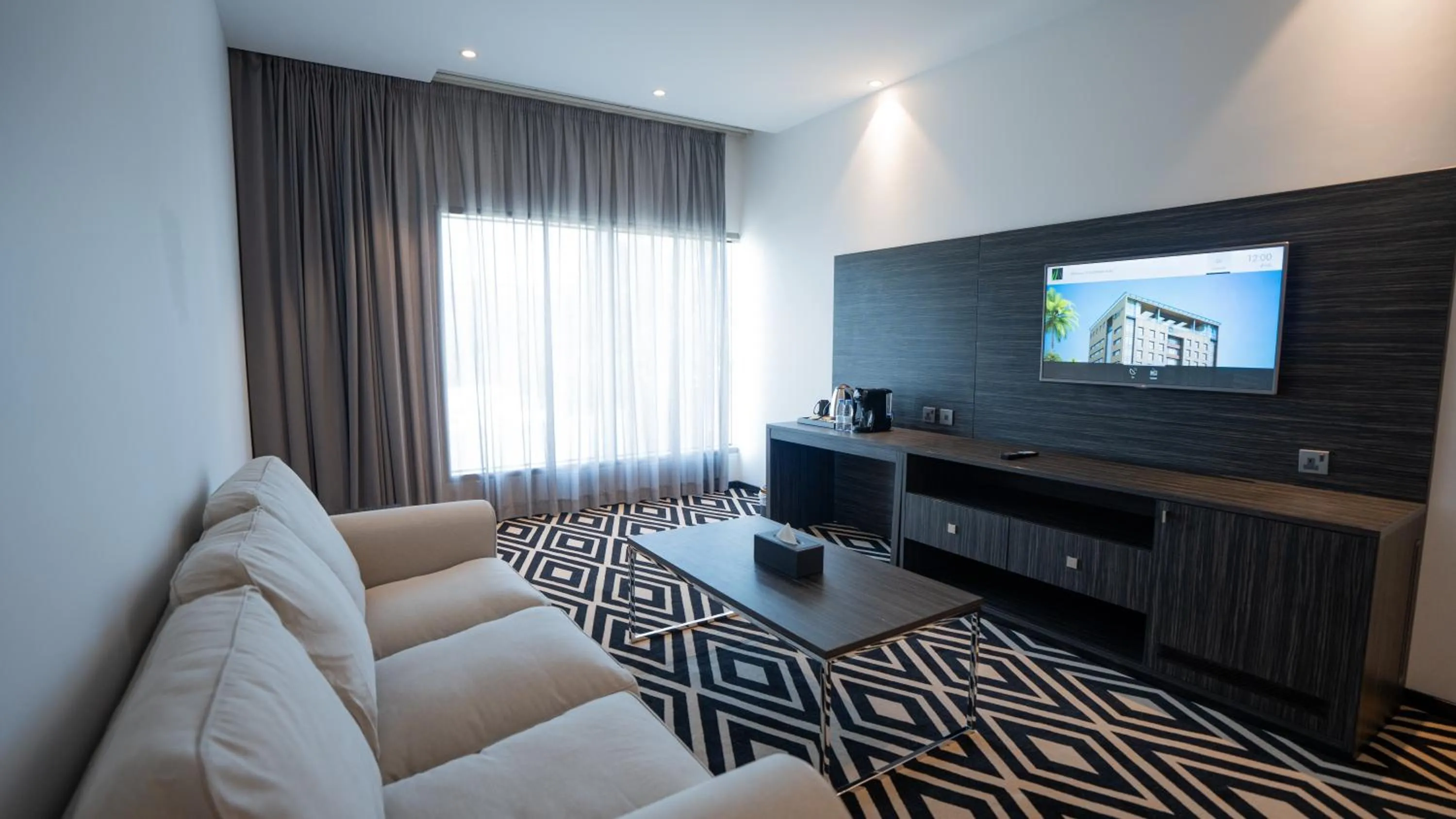 Seating area in Mirada Blue Falestine - Serviced Apartments