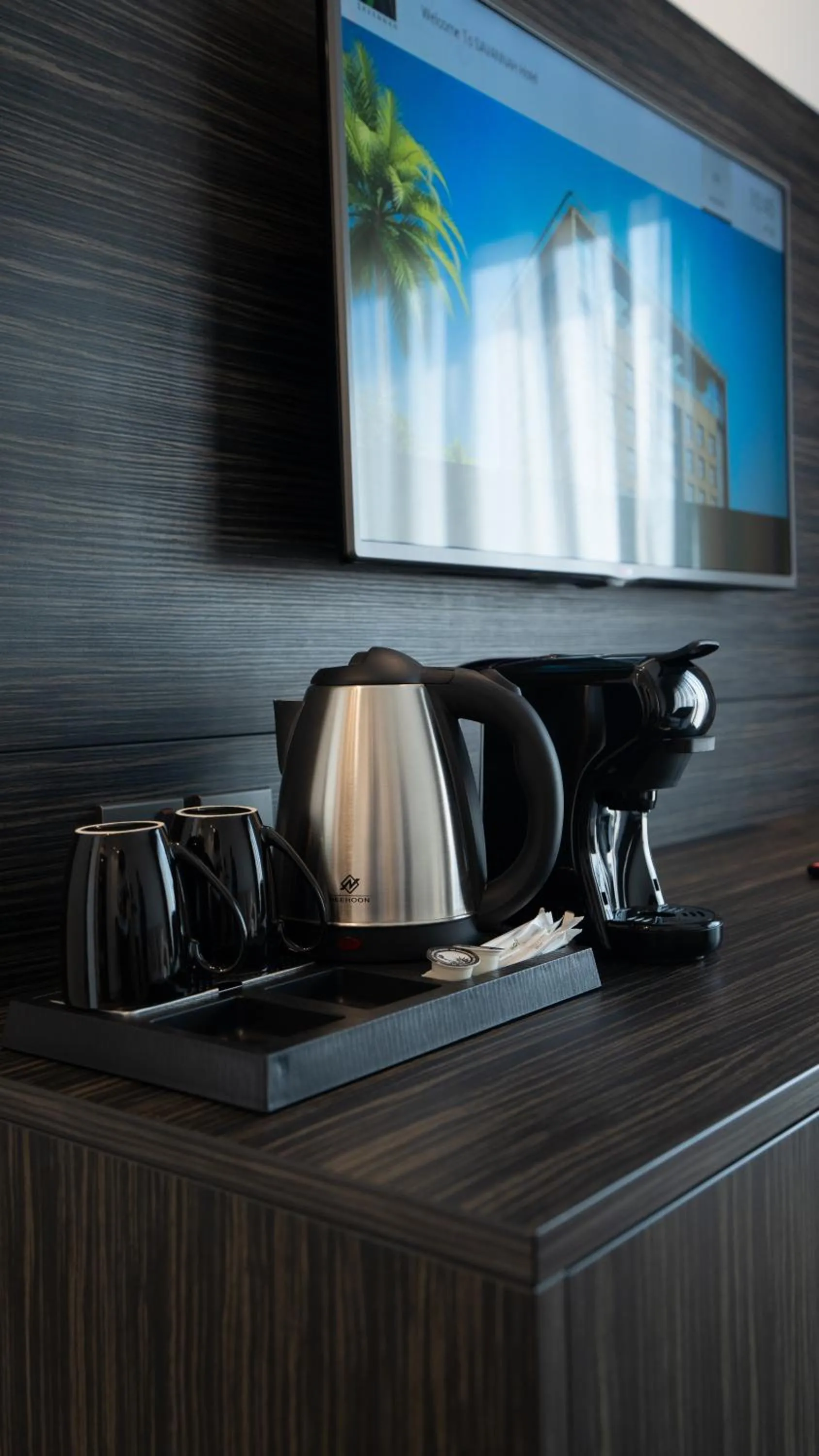 Coffee/tea facilities in Mirada Blue Falestine - Serviced Apartments