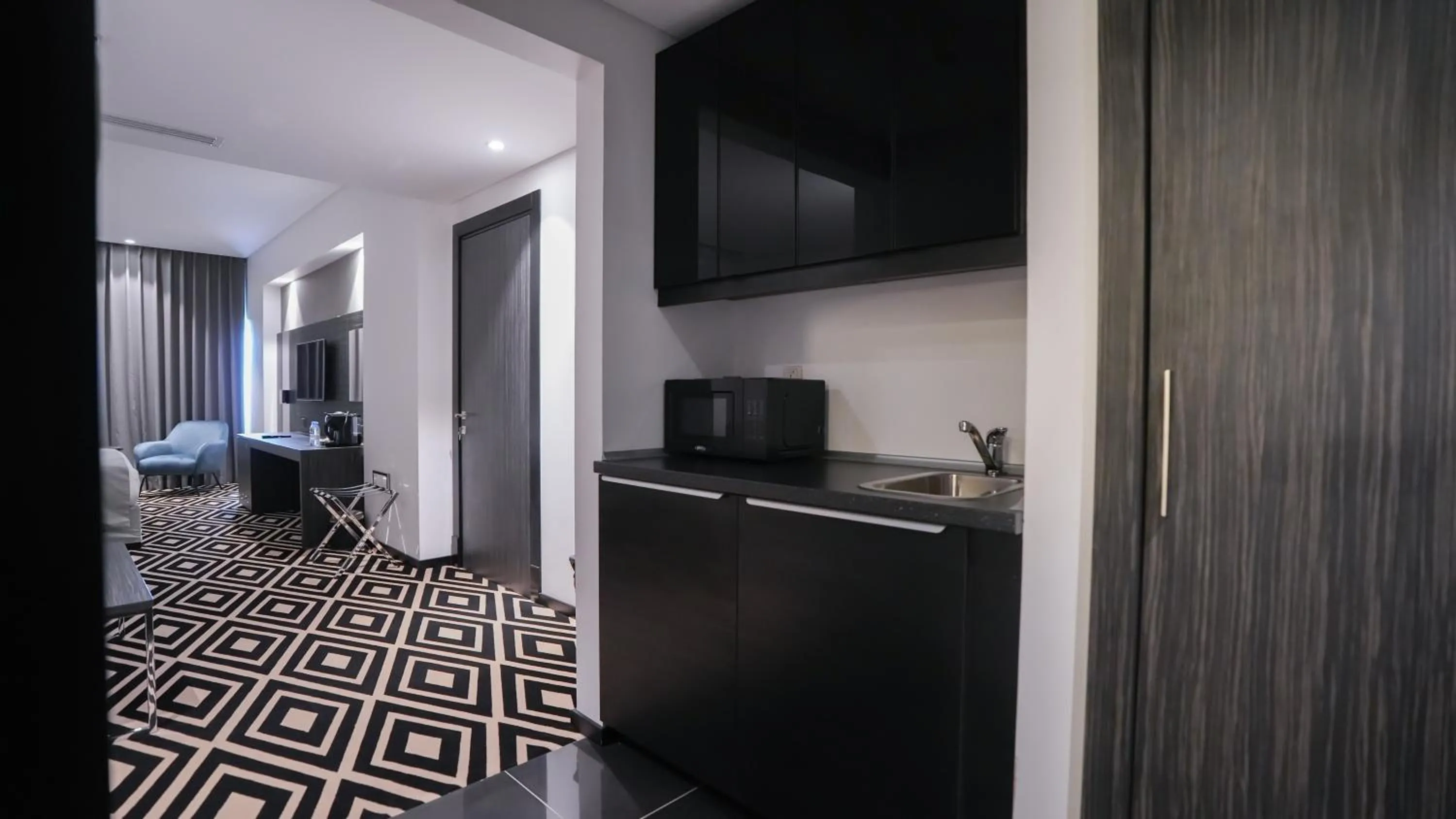 Kitchen or kitchenette in Mirada Blue Falestine - Serviced Apartments