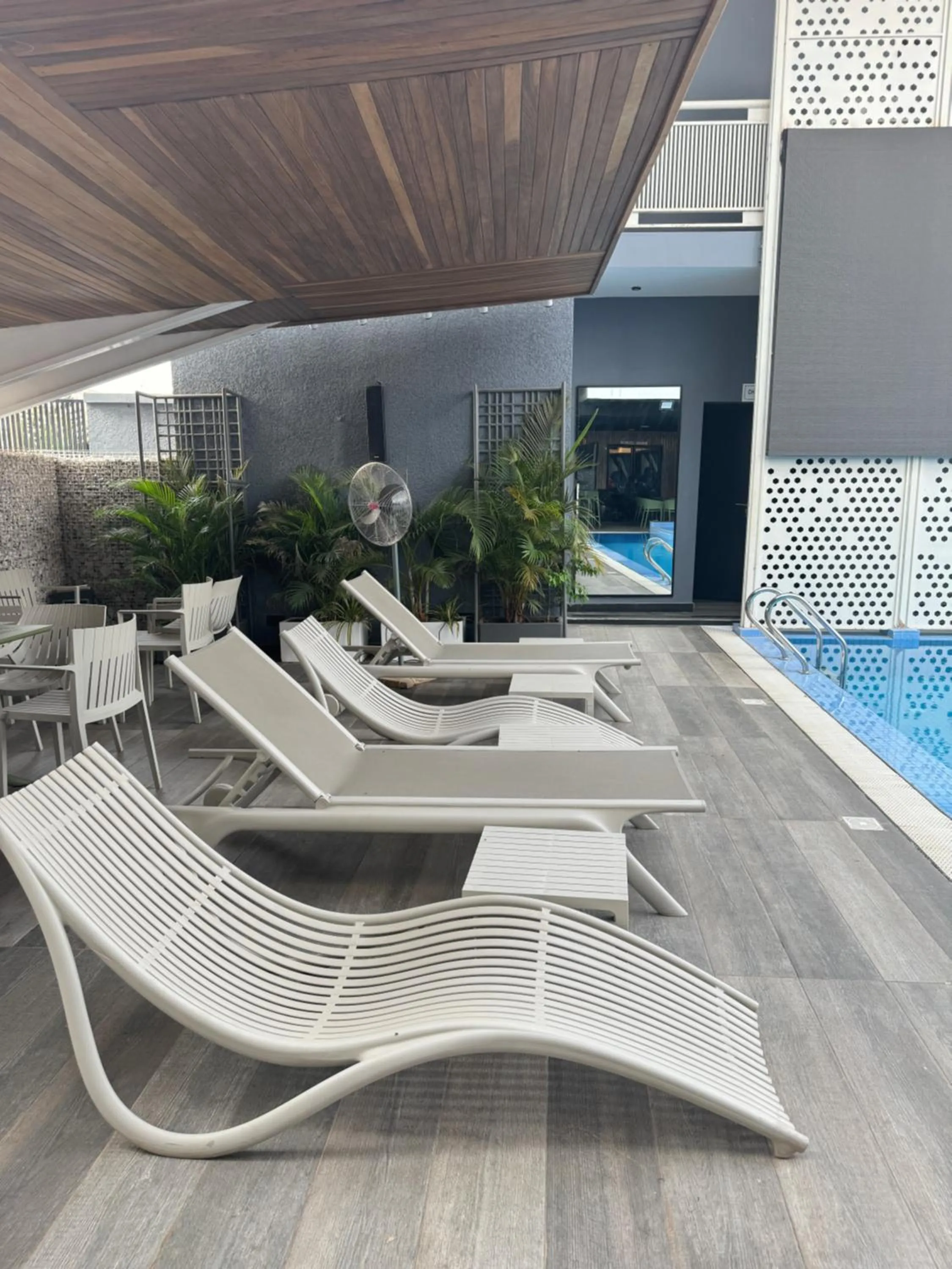 Pool view in Blu Pearl Hotel & Residence