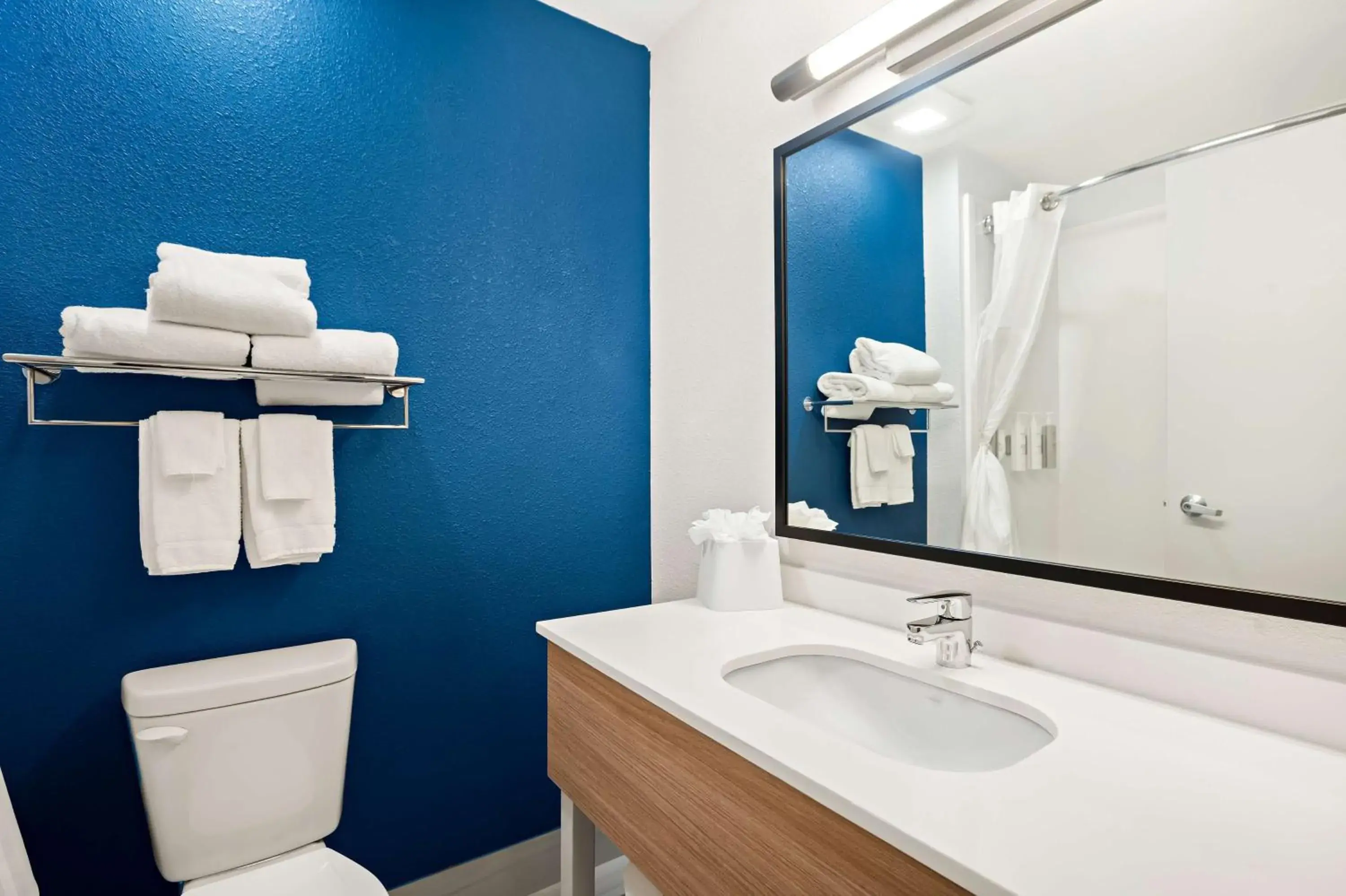 Bathroom in Spark By Hilton Moline Quad Cities Bathroom in Spark By Hilton Moline Quad Cities