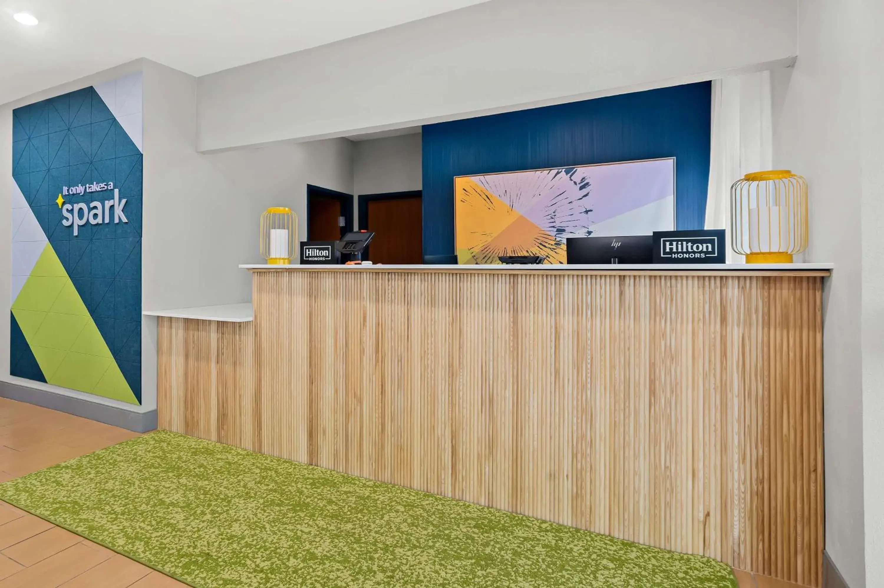 Lobby or reception in Spark By Hilton Moline Quad Cities Lobby or reception in Spark By Hilton Moline Quad Cities