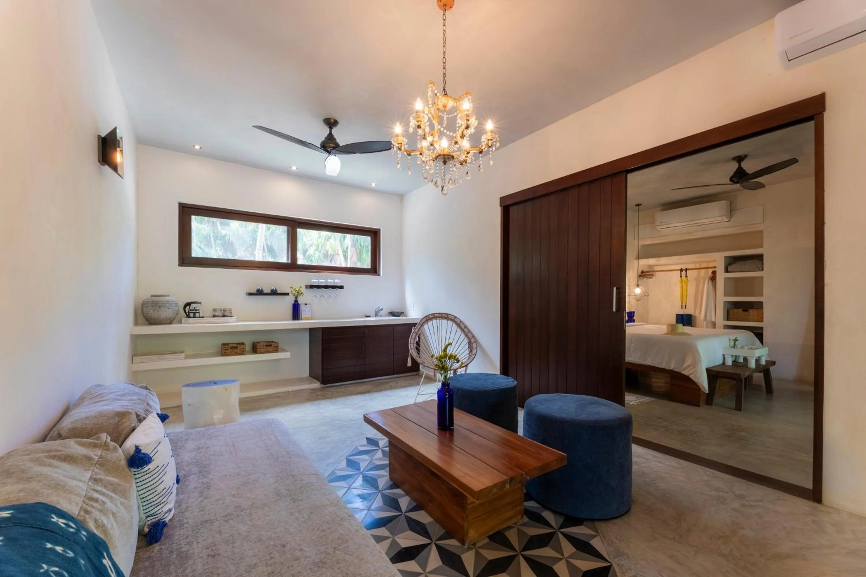 Bed in La Zebra Tulum, a Small Luxury Hotel