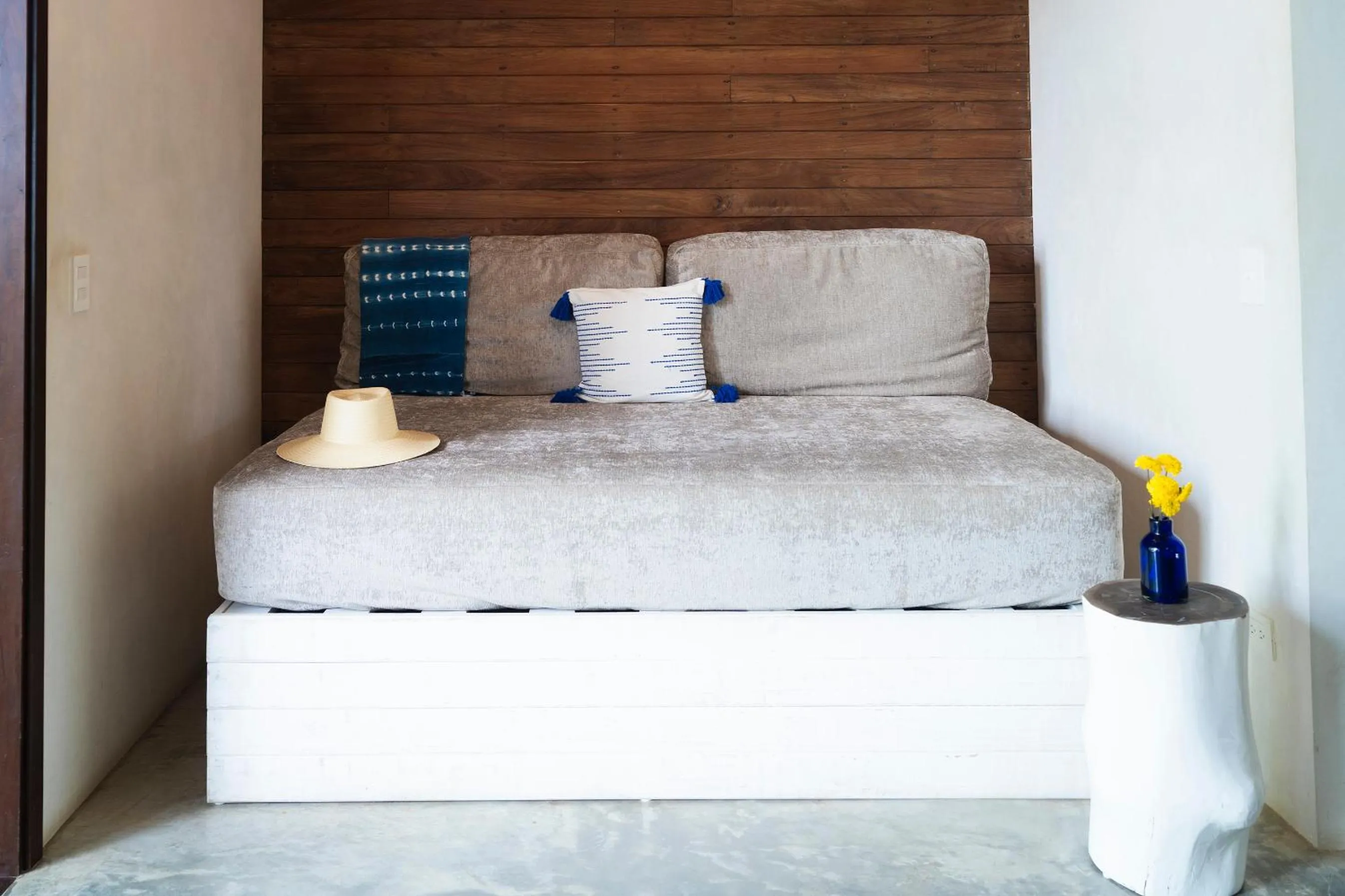 Bed in La Zebra Tulum, a Small Luxury Hotel